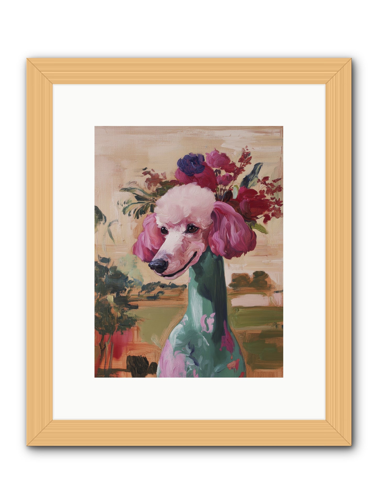 Dame Cordelia -- Framed Print - Natural 9x12
