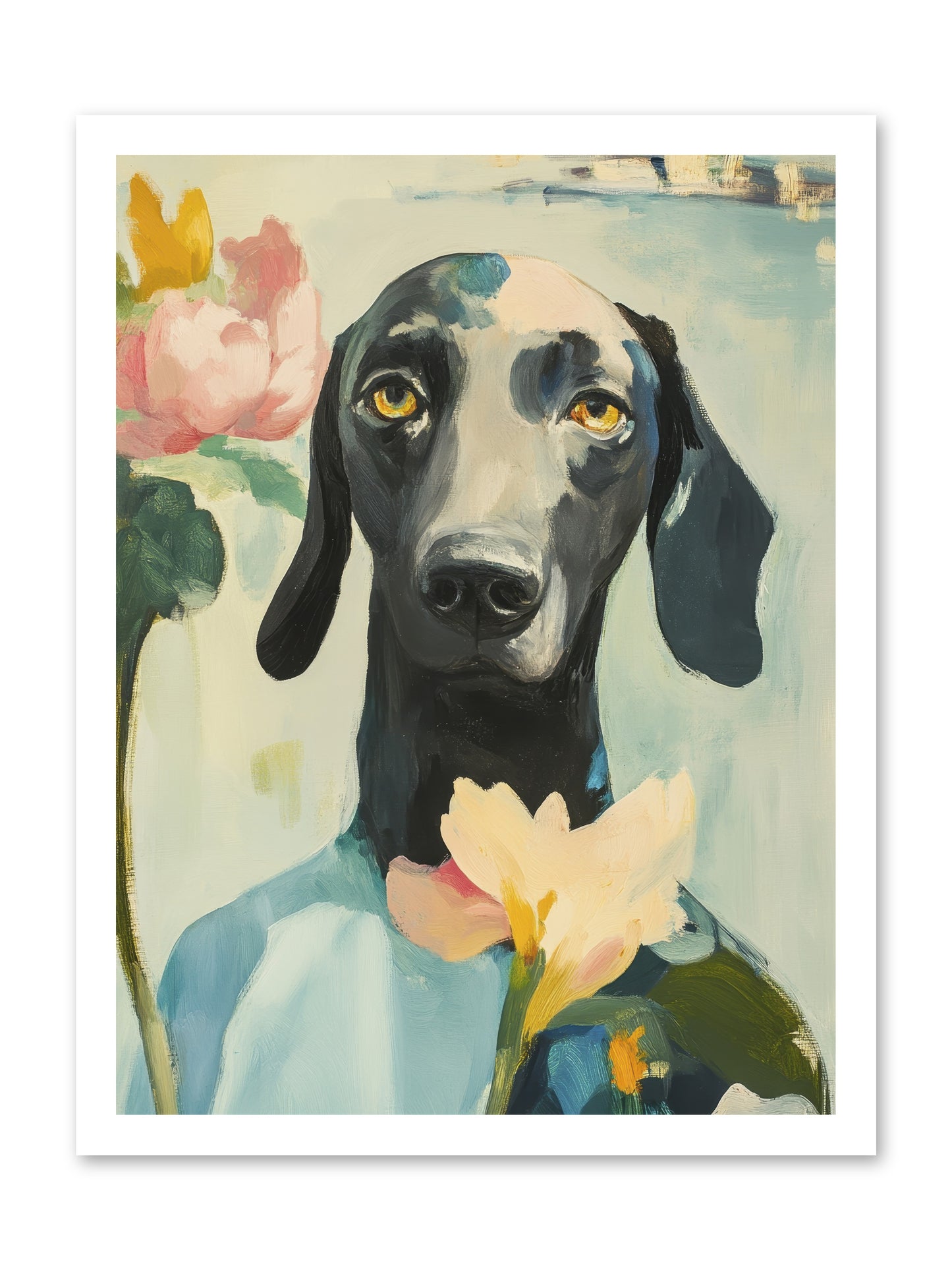 Dame Rosebud -- Paper Print 18x24