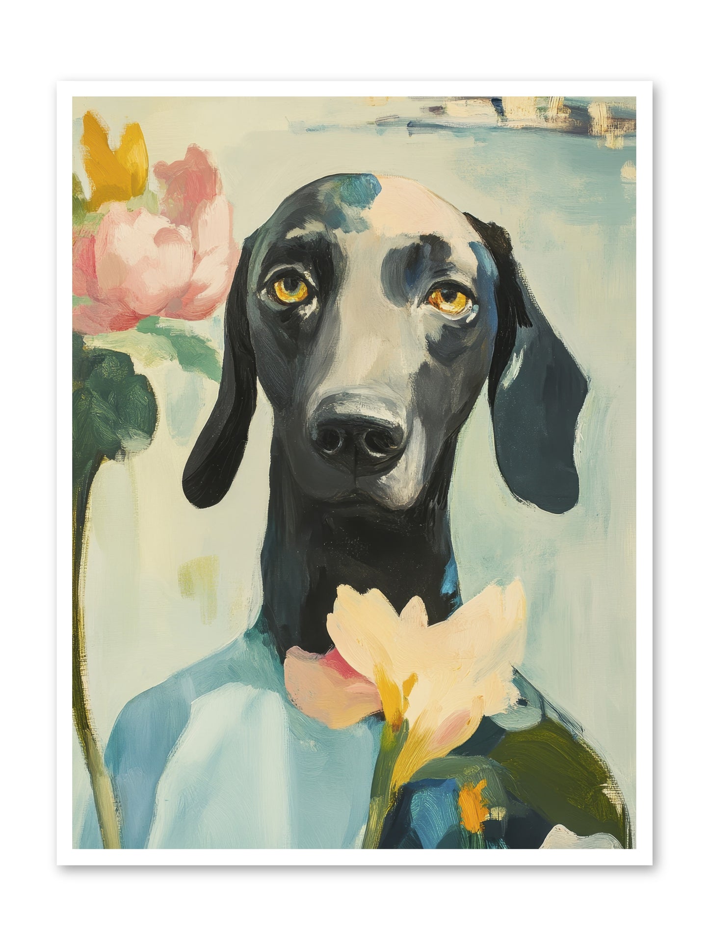 Dame Rosebud -- Paper Print 36x48