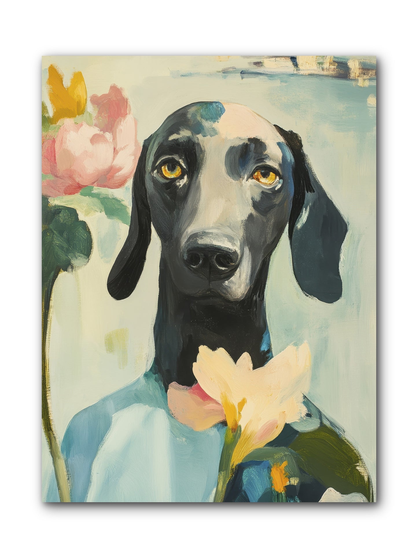 Dame Rosebud -- Wrapped Canvas 9x12