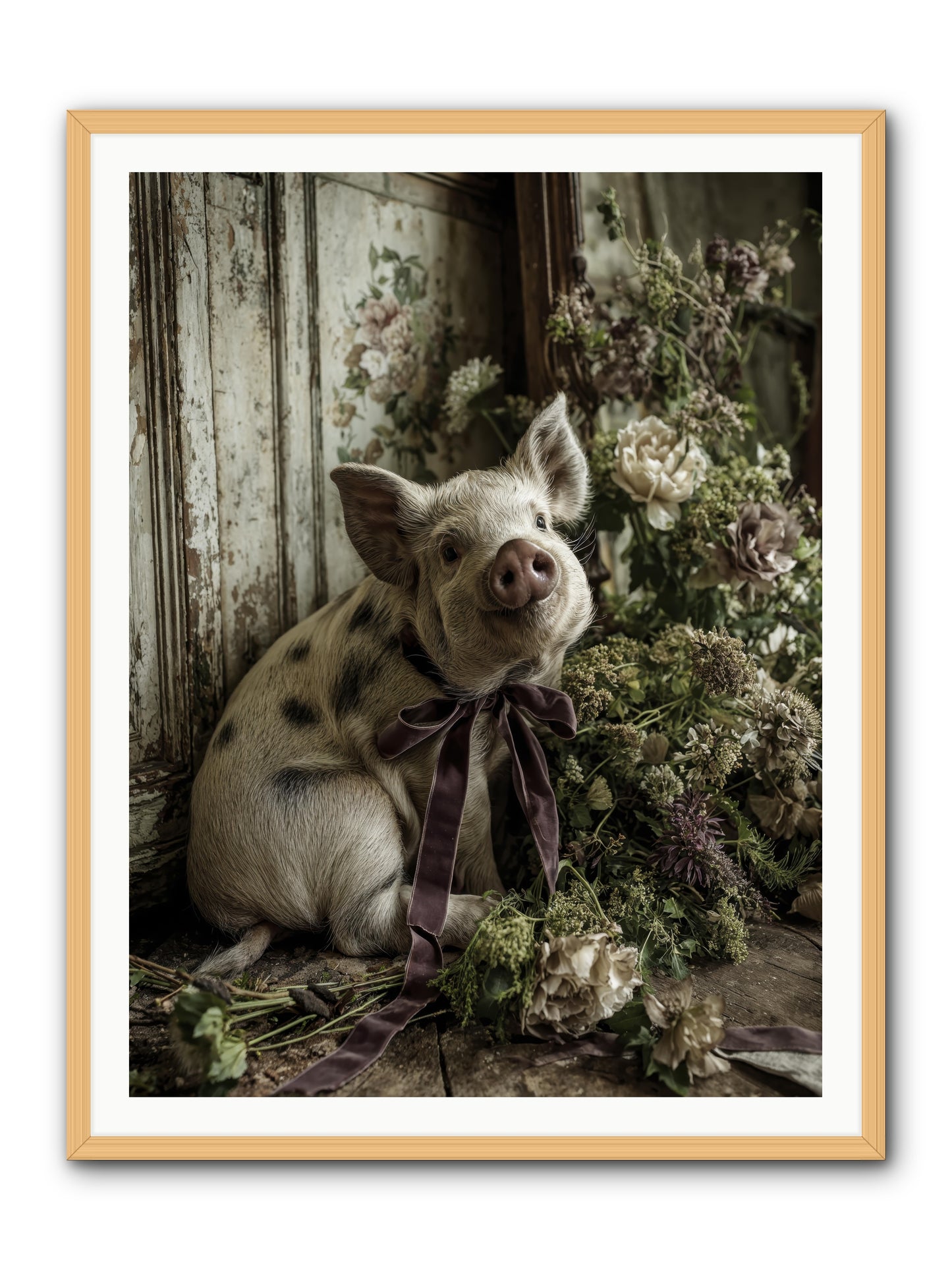 Damsel -- Framed Print - Natural 36x48