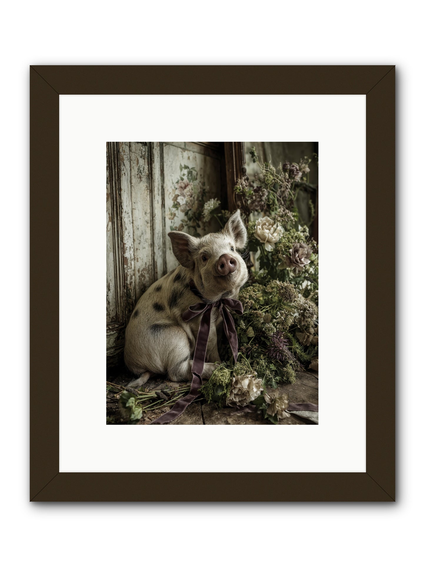 Damsel -- Framed Print - Black 9x12