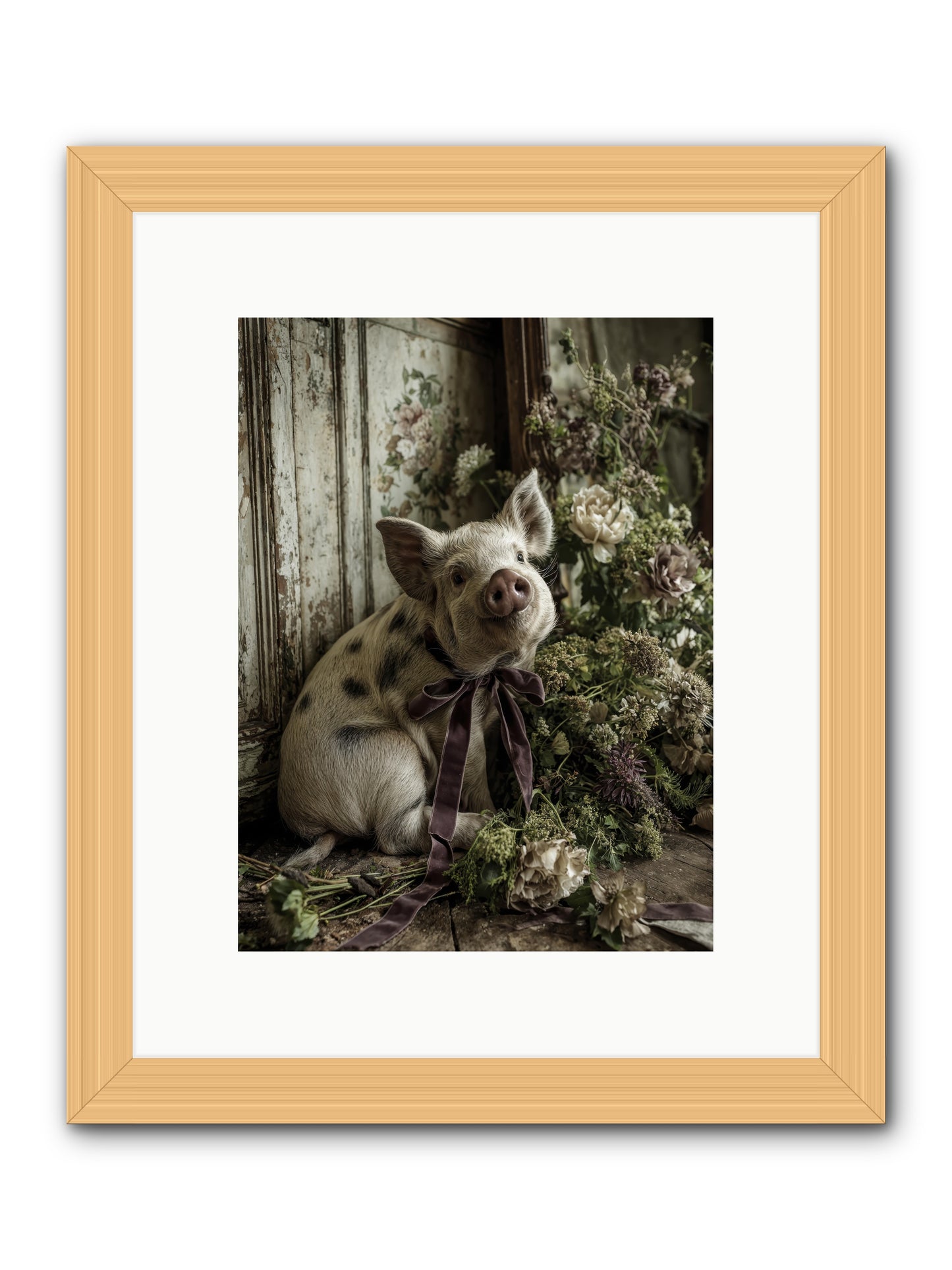 Damsel -- Framed Print - Natural 9x12