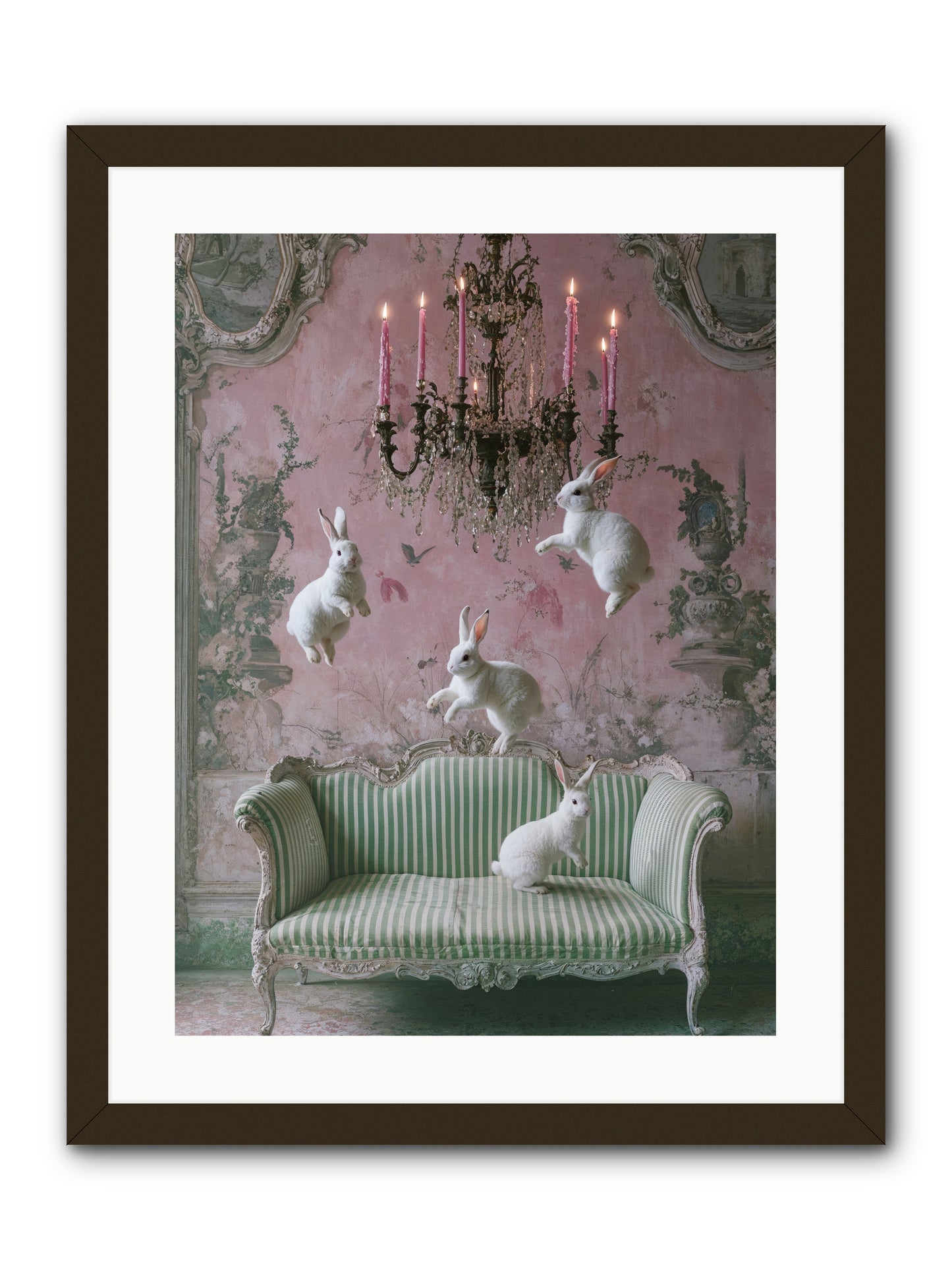 Dance Of Untamed Grace -- Framed Print - Black 18x24