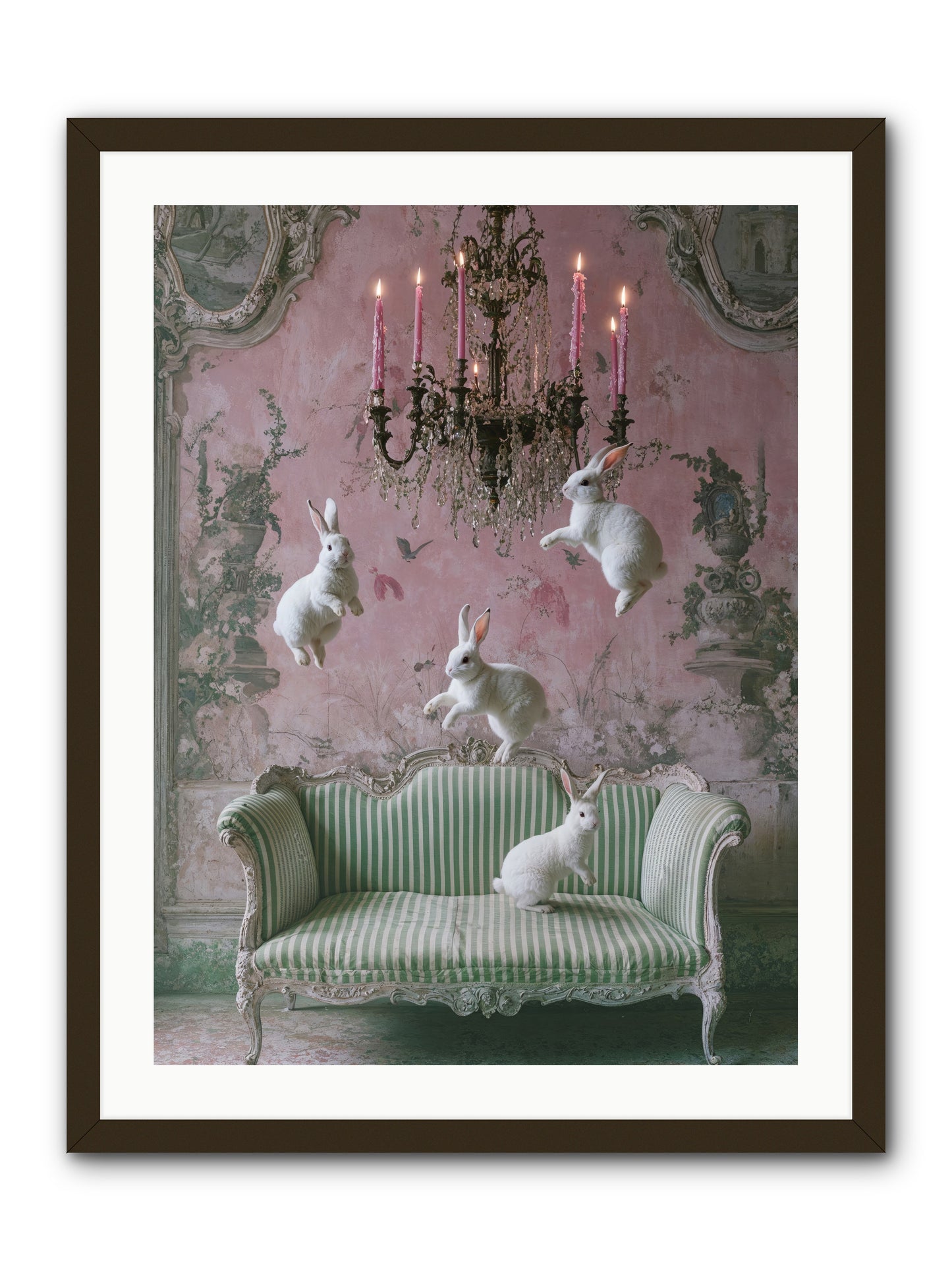 Dance Of Untamed Grace -- Framed Print - Black 24x32