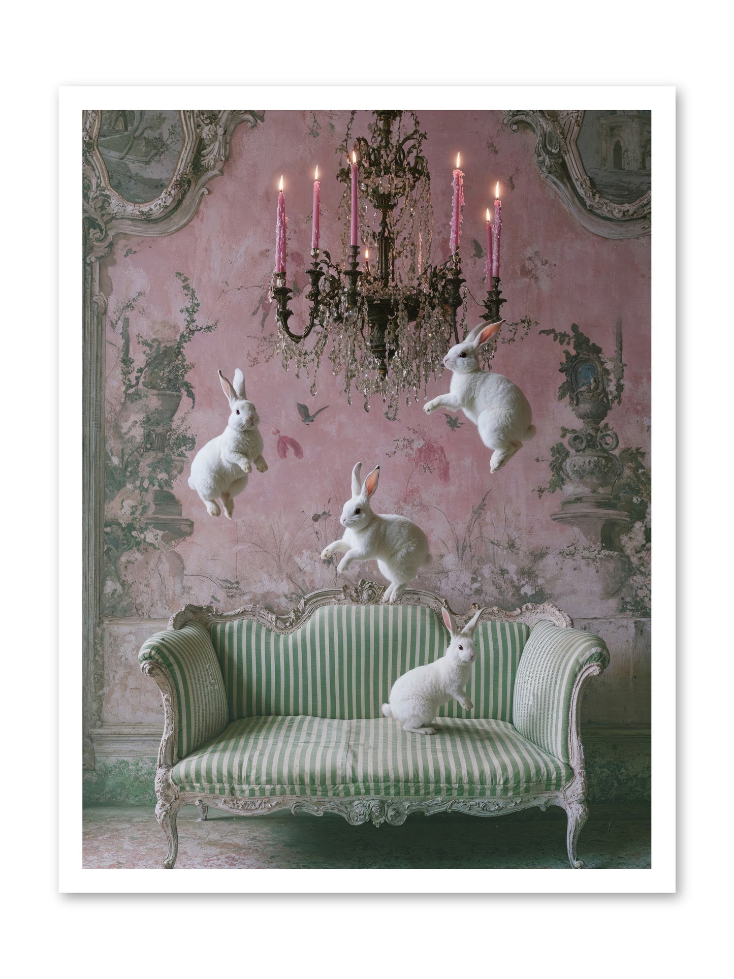 Dance Of Untamed Grace -- Loose Canvas Print 24x32