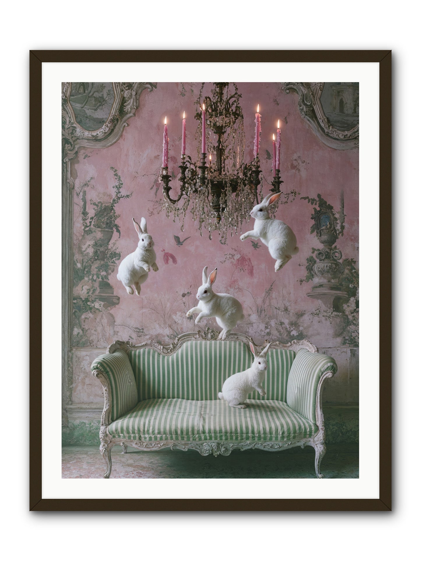 Dance Of Untamed Grace -- Framed Print - Black 30x40