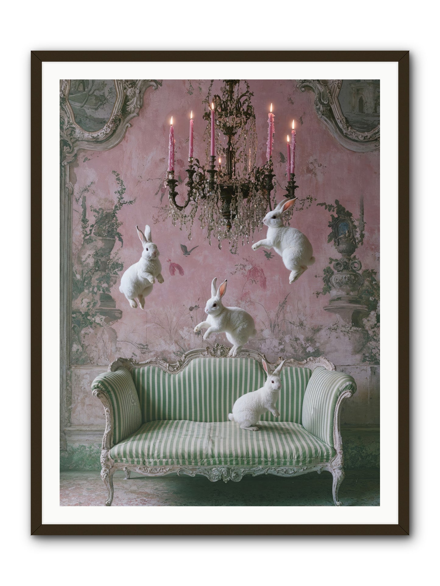 Dance Of Untamed Grace -- Framed Print - Black 36x48