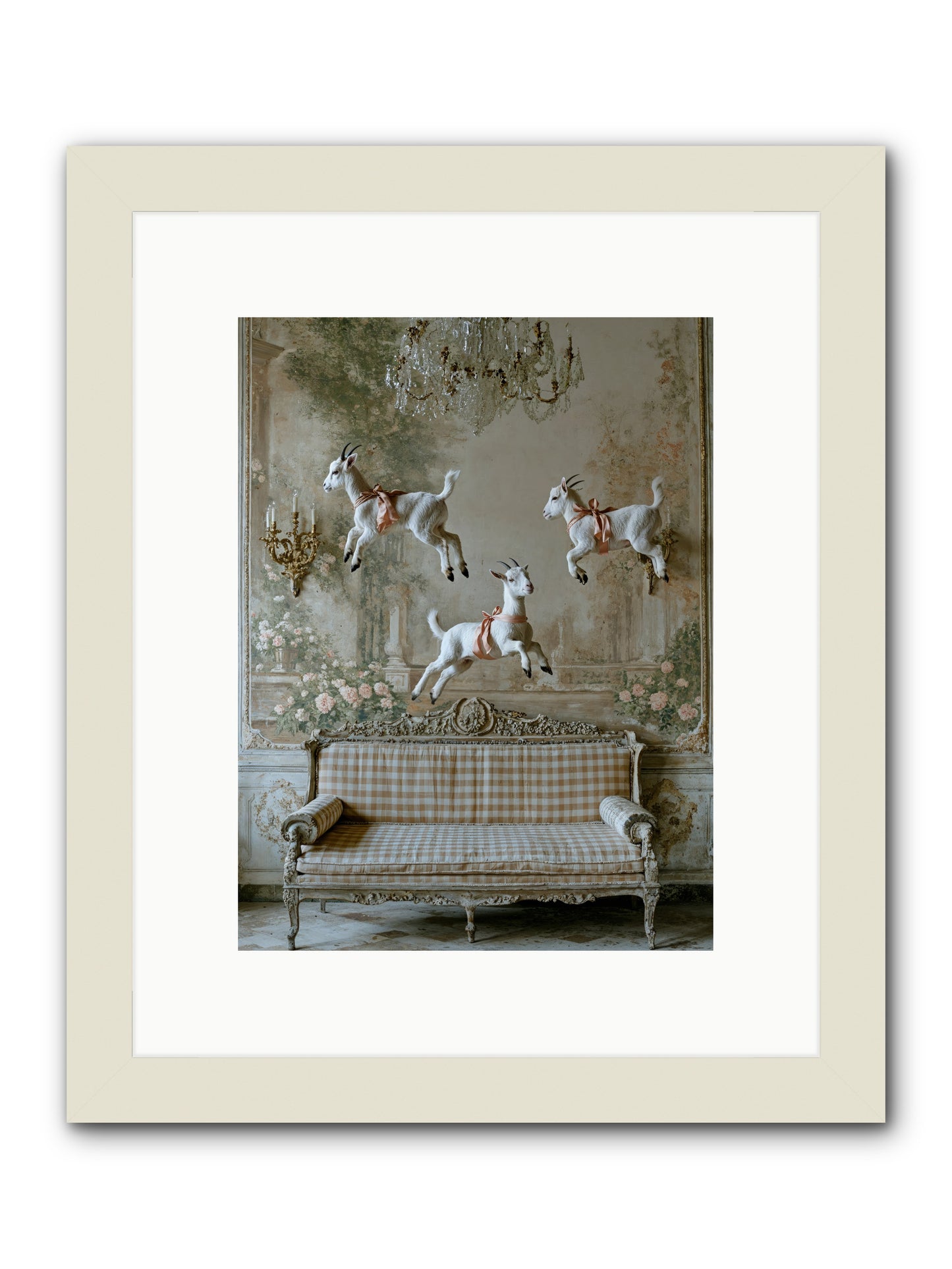 Dance Of Wild Hearts -- Framed Print - White 9x12