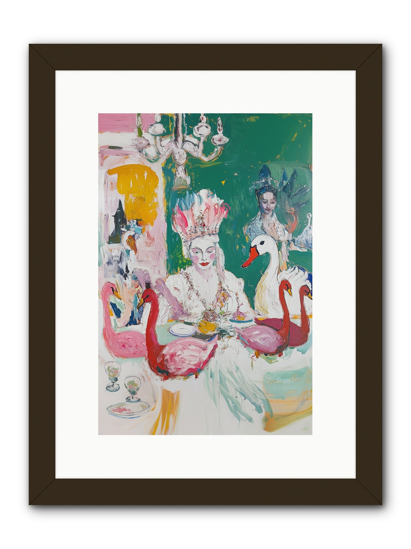 Dance Of Wild Wings -- Framed Print - Black 10x15