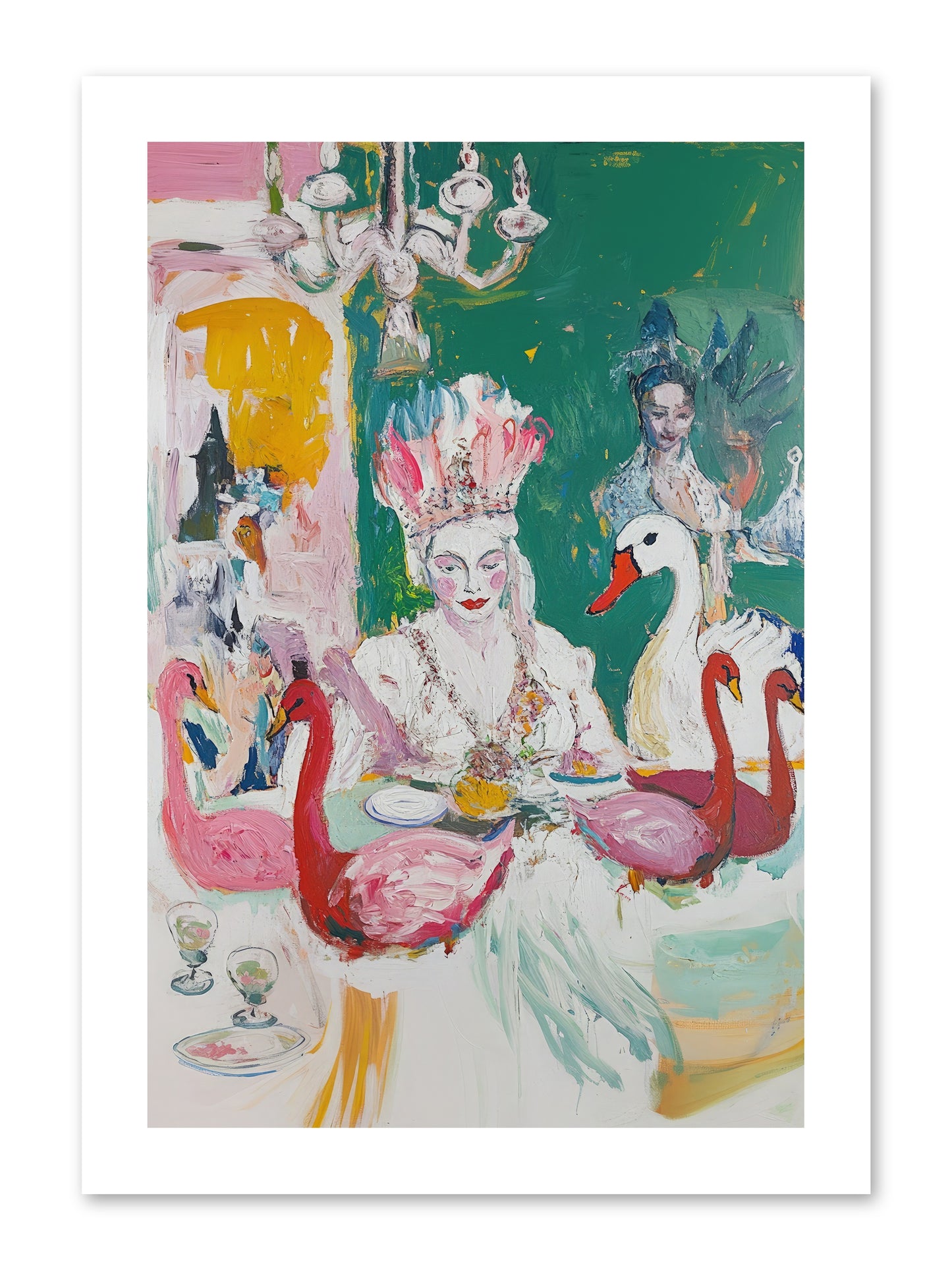 Dance Of Wild Wings -- Loose Canvas Print 10x15