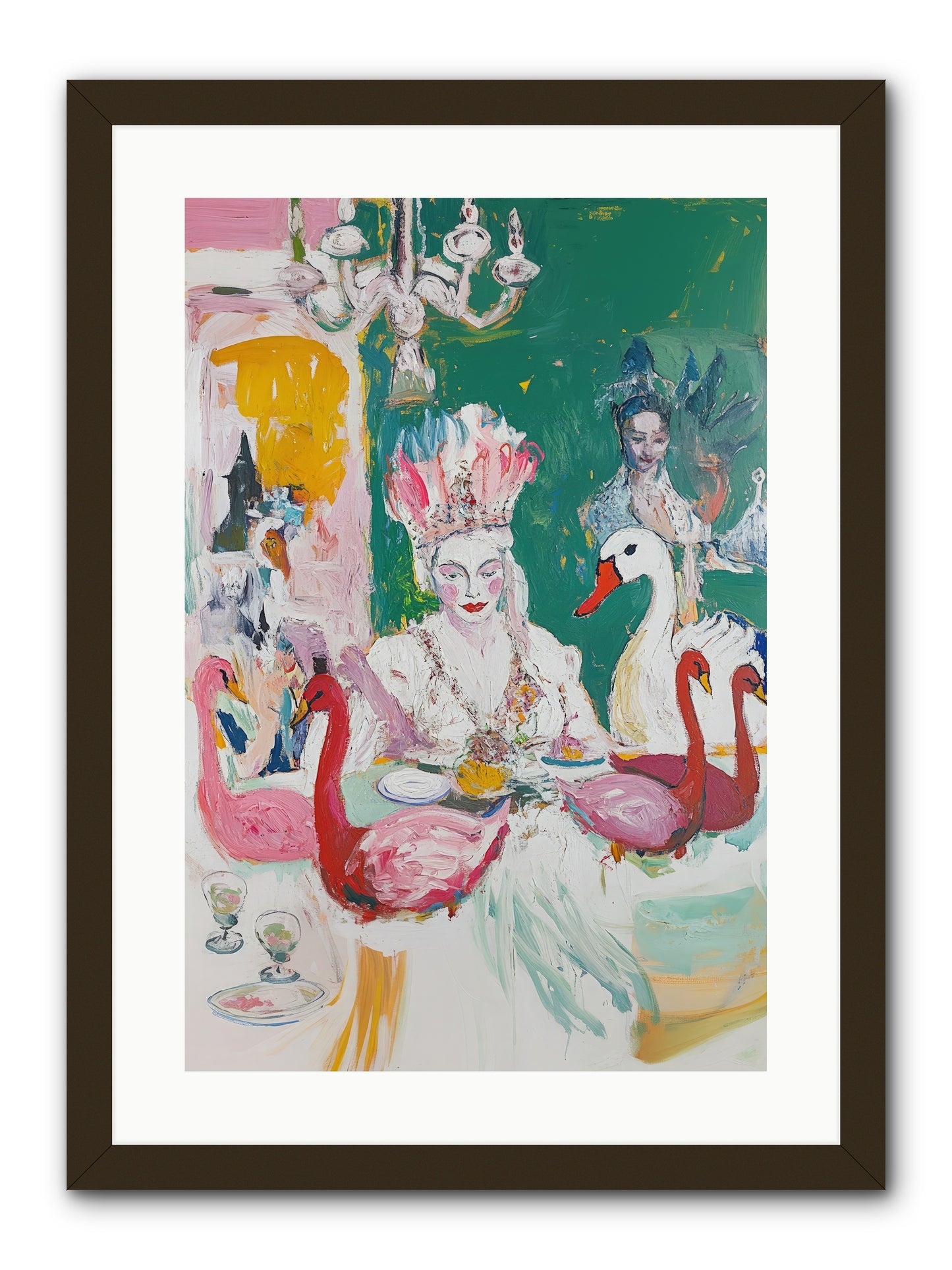 Dance Of Wild Wings -- Framed Print - Black 16x24