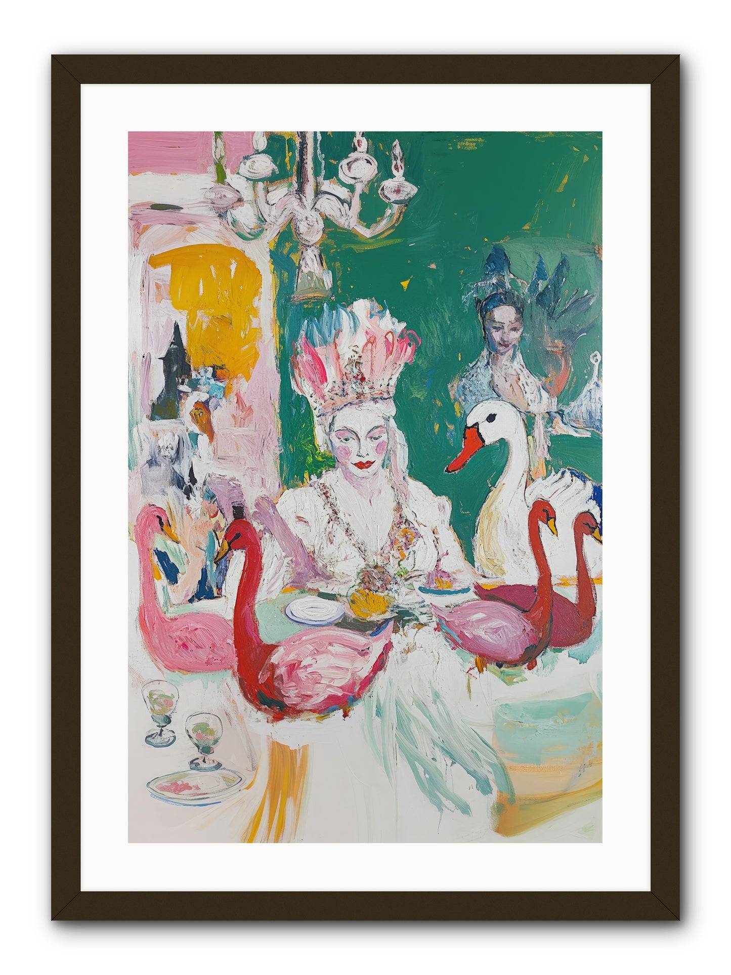 Dance Of Wild Wings -- Framed Print - Black 20x30