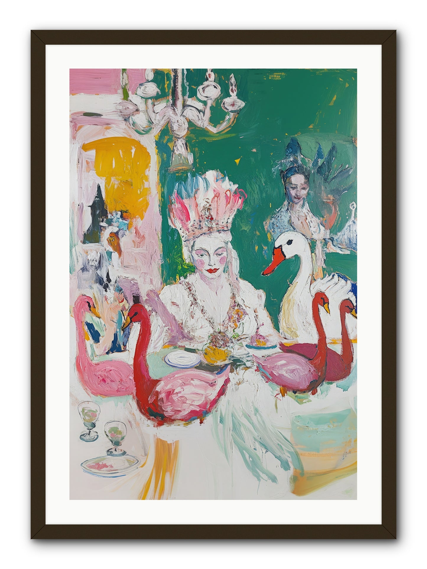 Dance Of Wild Wings -- Framed Print - Black 24x36