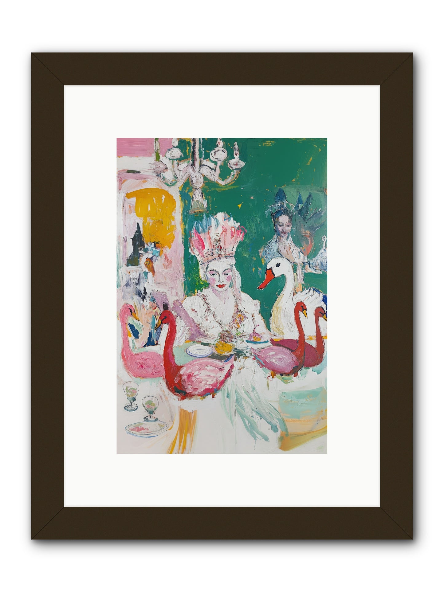 Dance Of Wild Wings -- Framed Print - Black 8x12