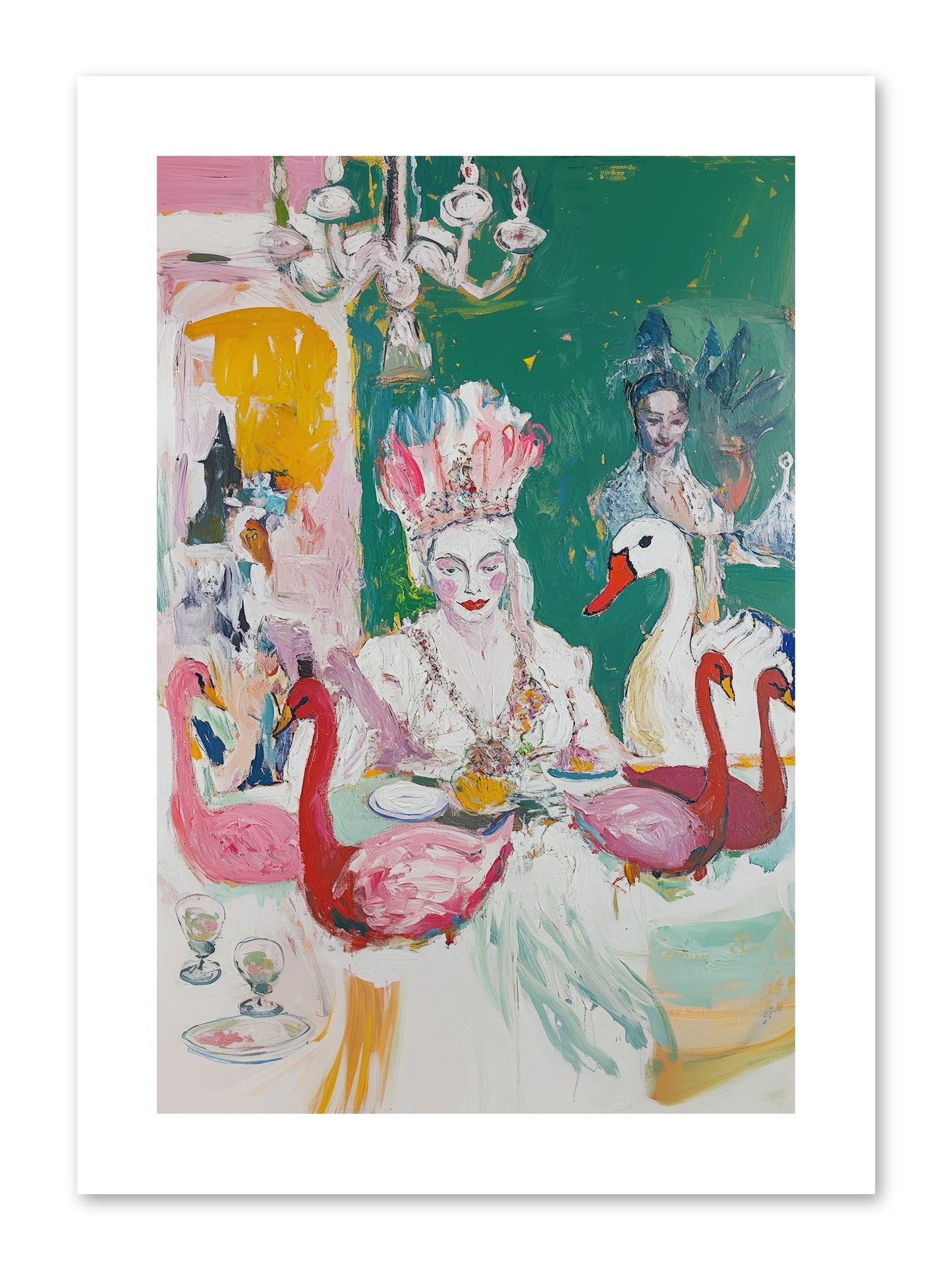 Dance Of Wild Wings -- Loose Canvas Print 8x12