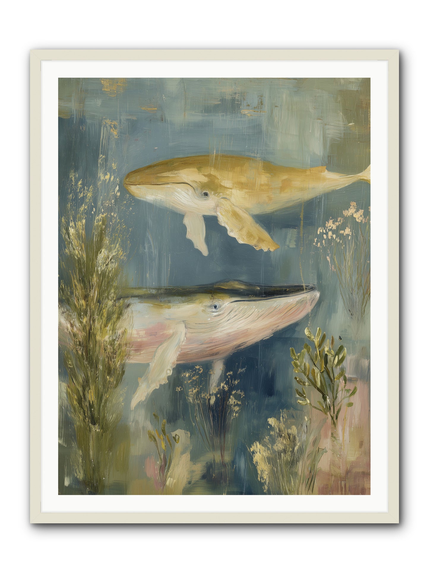 Dance with Wonder -- Framed Print - White 36x48