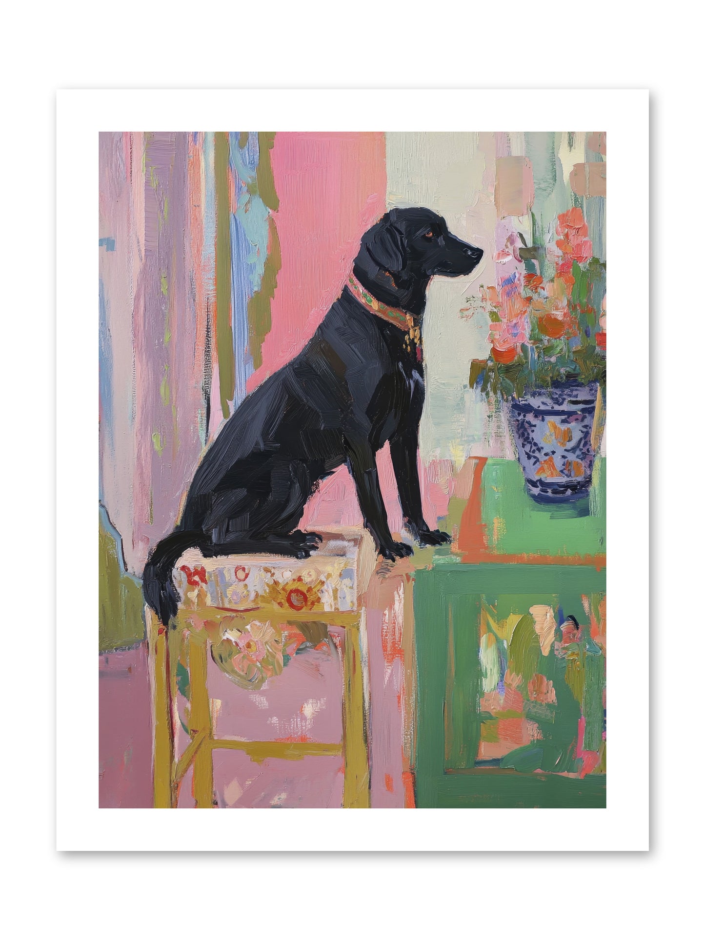Dancing Bear -- Loose Canvas Print 12x16