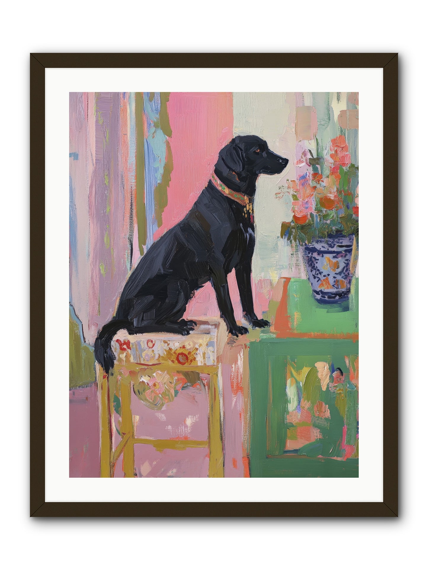 Dancing Bear -- Framed Print - Black 24x32