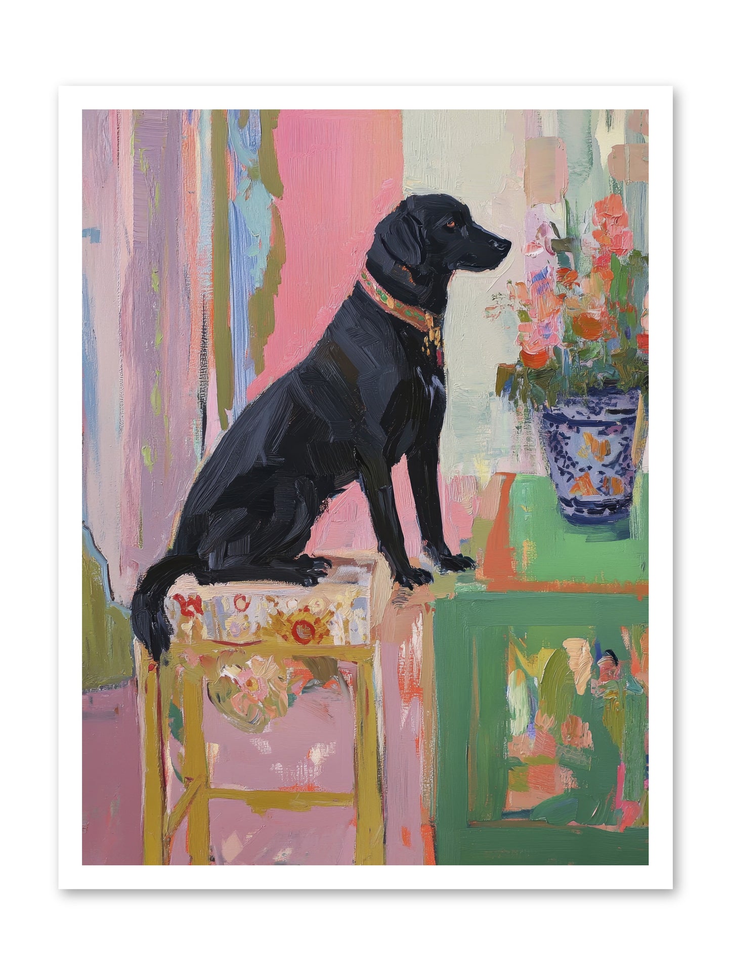 Dancing Bear -- Loose Canvas Print 24x32