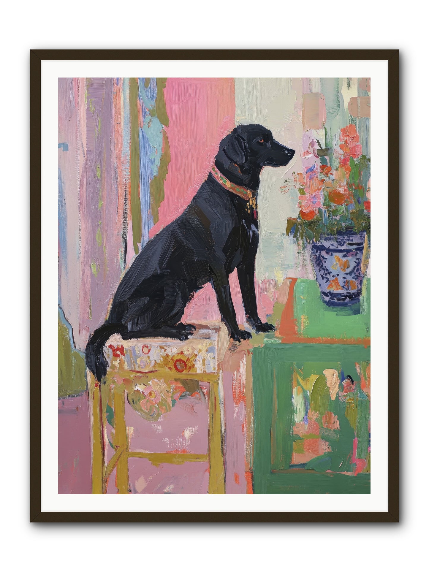 Dancing Bear -- Framed Print - Black 36x48