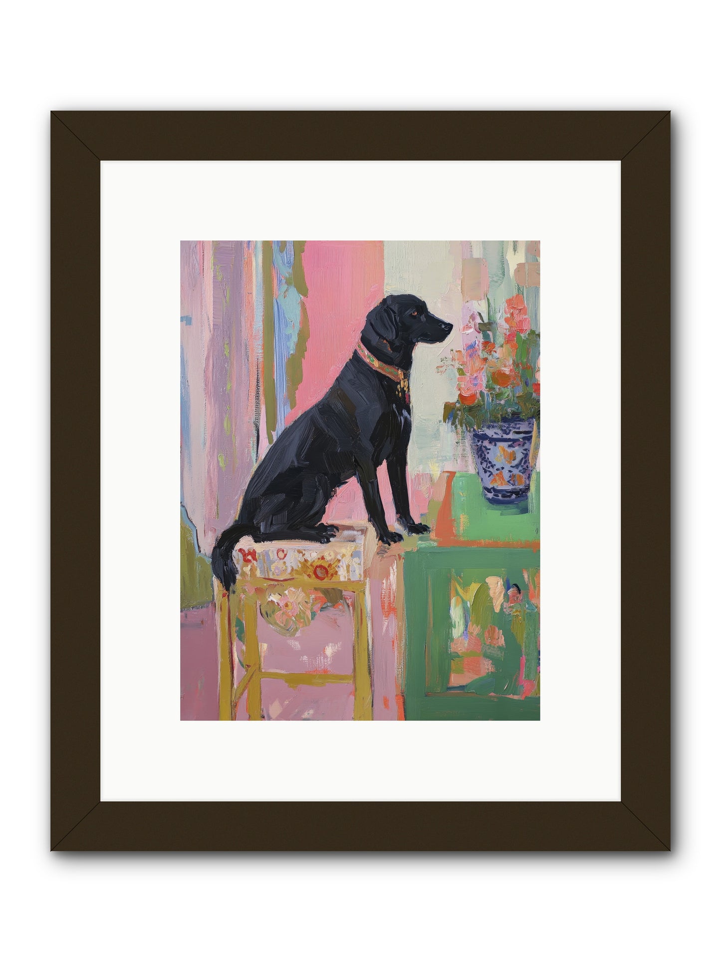 Dancing Bear -- Framed Print - Black 9x12