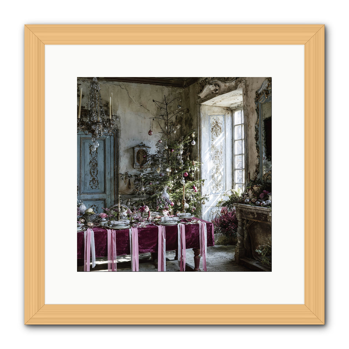 Dancing In Candied Dreams -- Framed Print - Natural 12x12