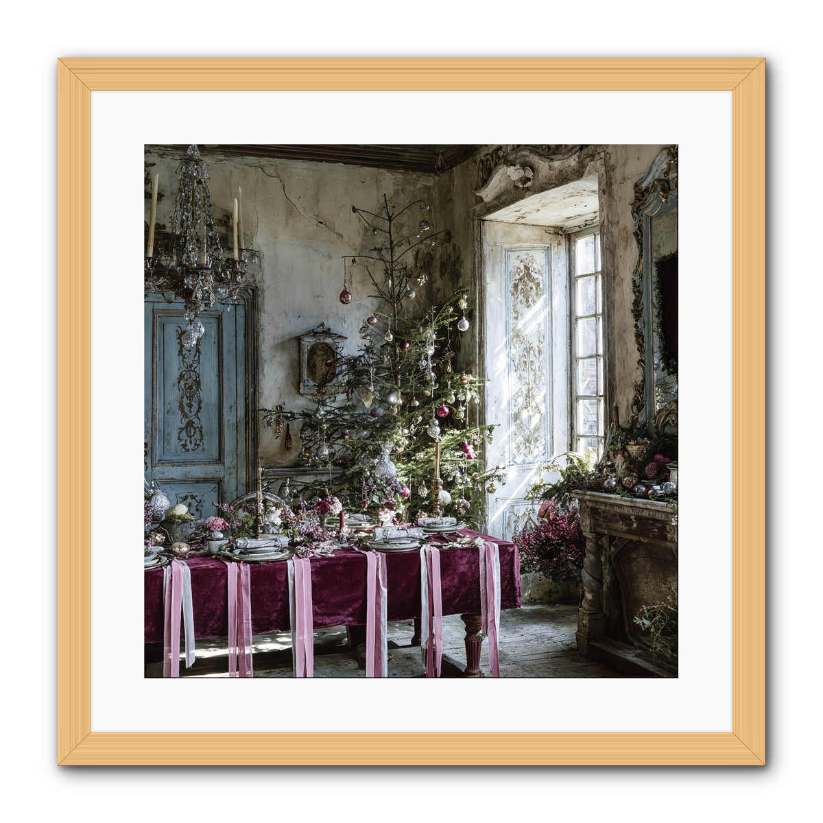 Dancing In Candied Dreams -- Framed Print - Natural 20x20