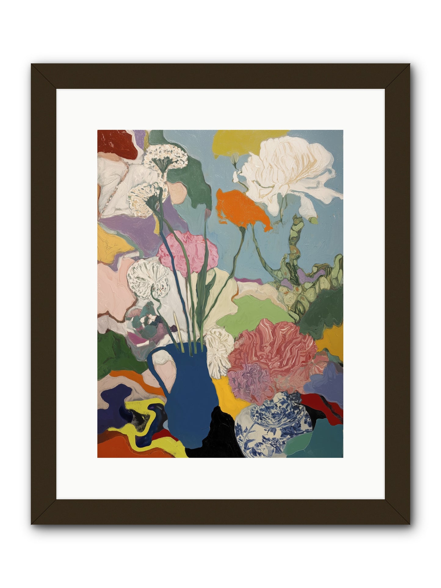 Dancing Petals -- Framed Print - Black 12x16