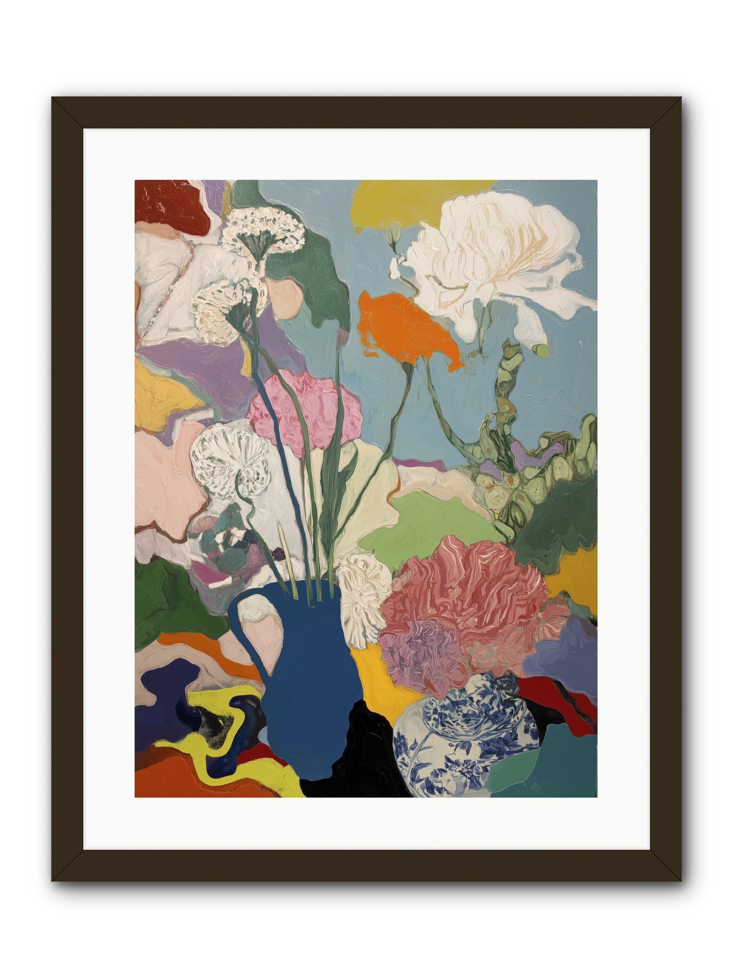 Dancing Petals -- Framed Print - Black 18x24