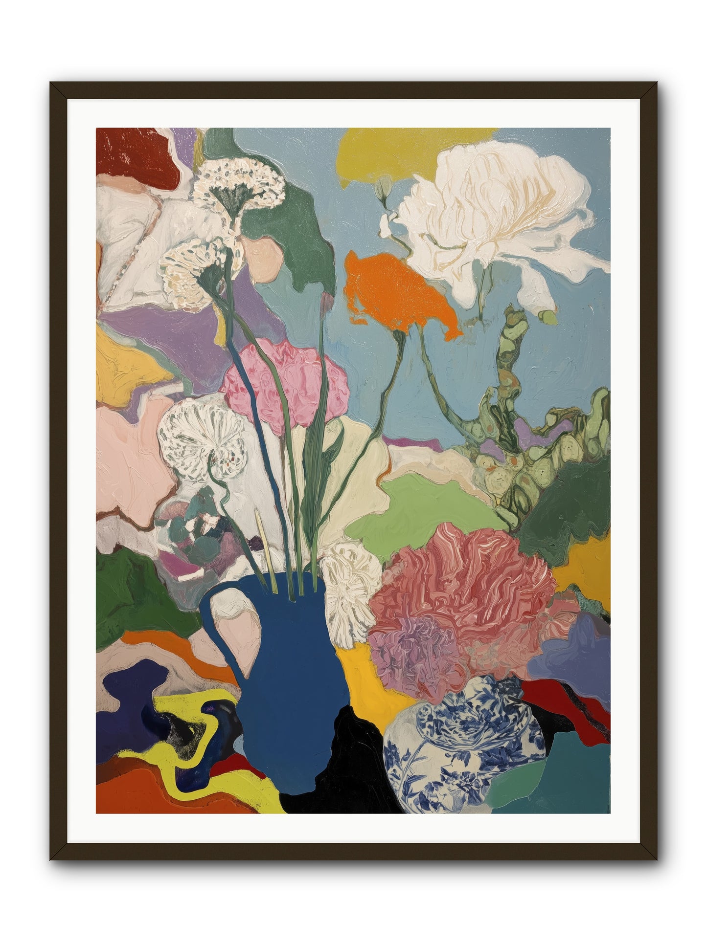 Dancing Petals -- Framed Print - Black 36x48
