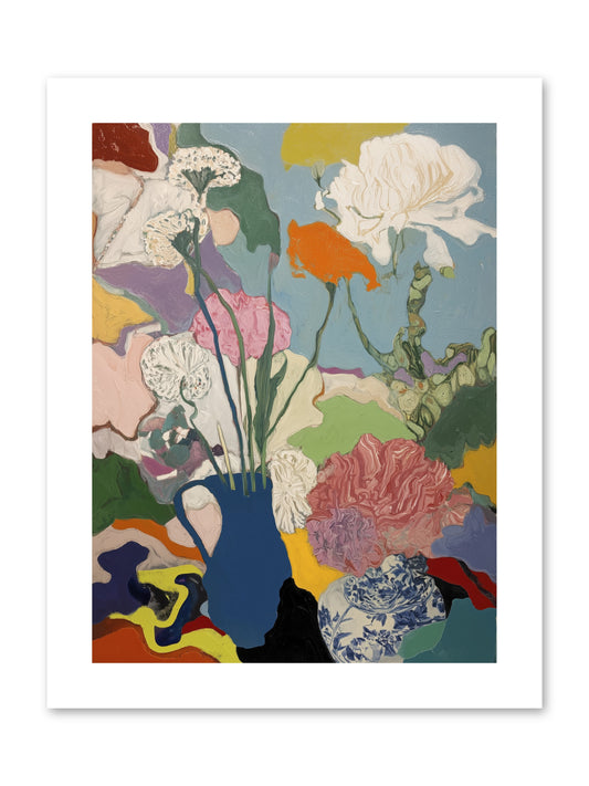 Dancing Petals -- Paper Print 9x12