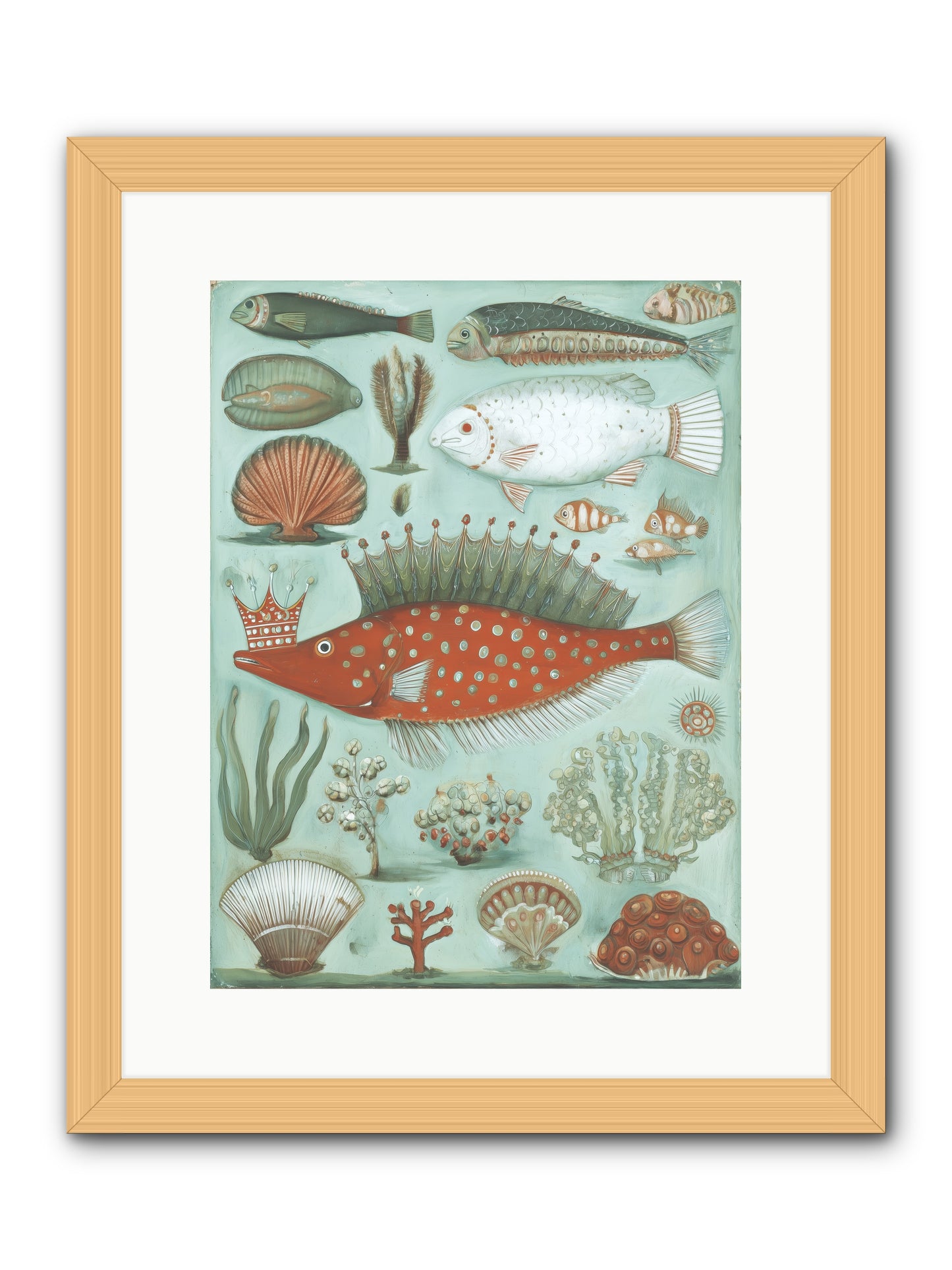 Dancing Silence -- Framed Print - Natural 12x16