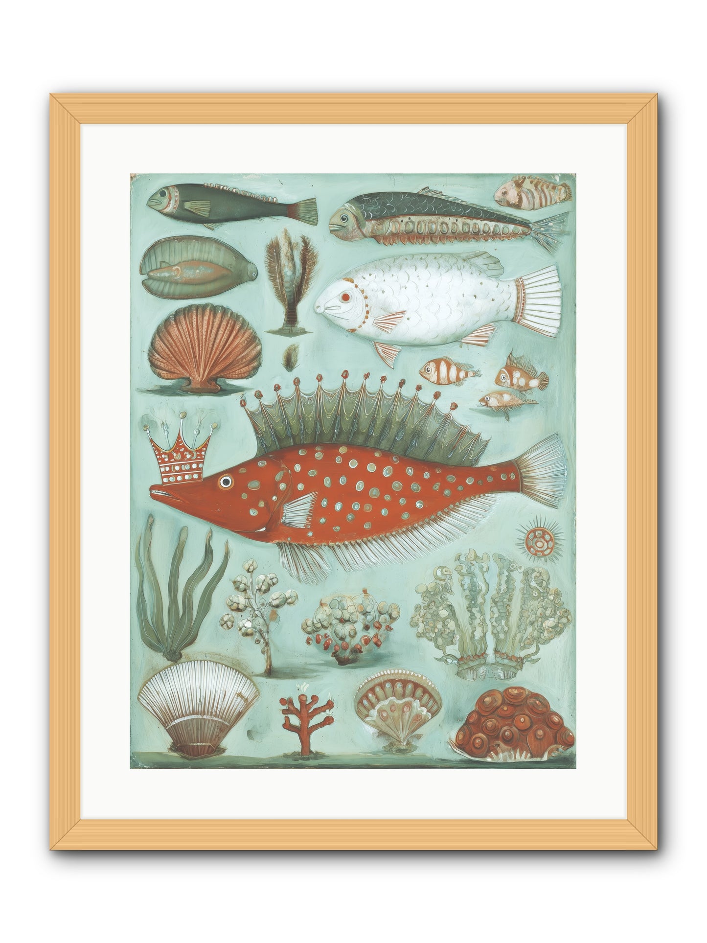 Dancing Silence -- Framed Print - Natural 18x24