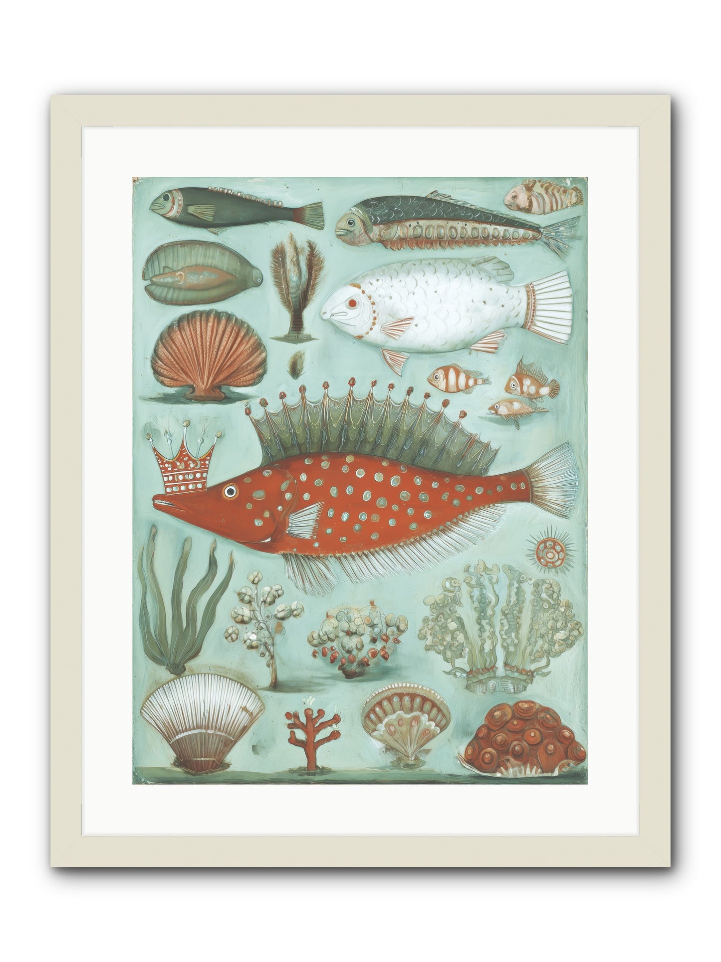 Dancing Silence -- Framed Print - White 18x24