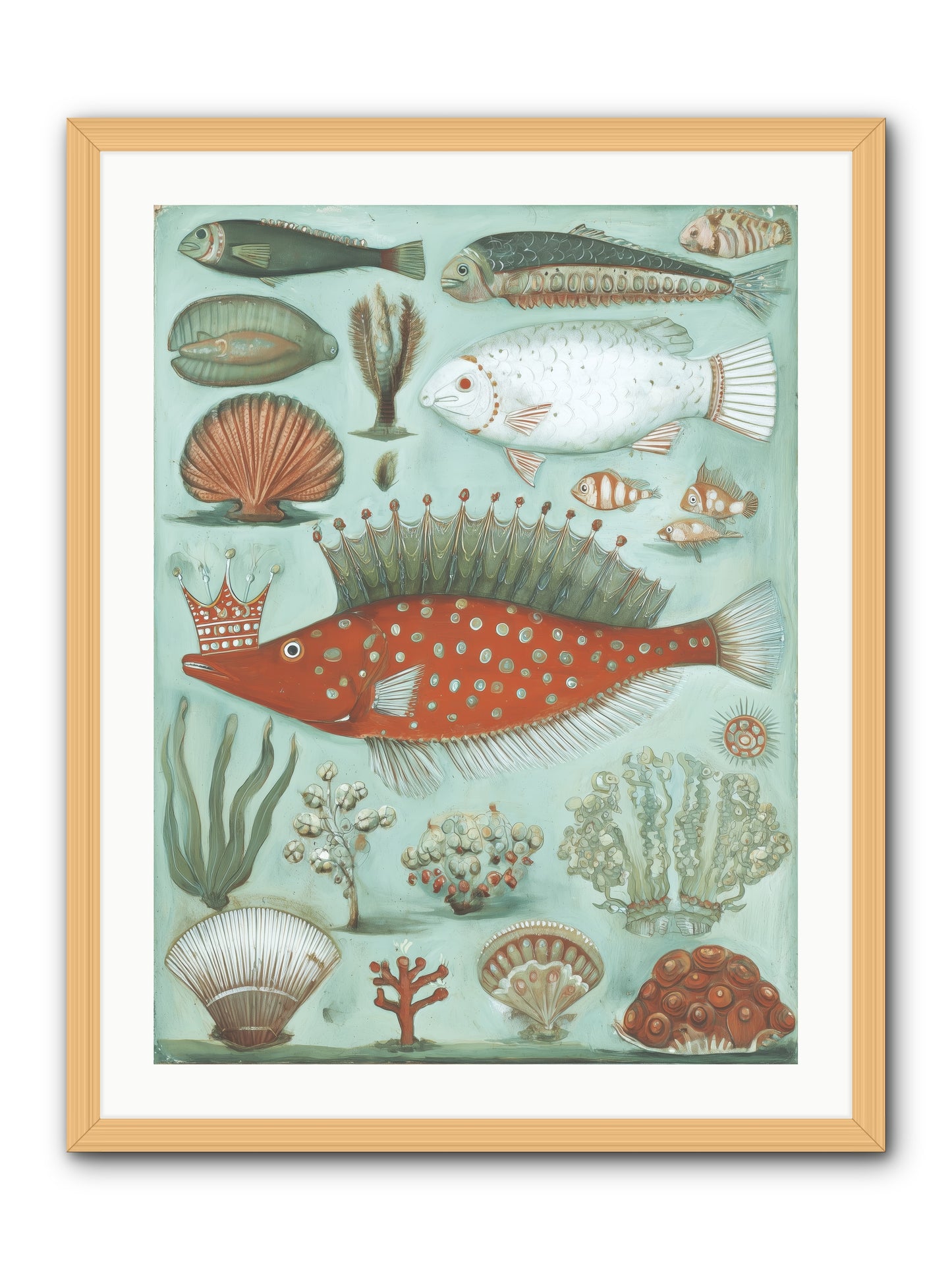 Dancing Silence -- Framed Print - Natural 24x32