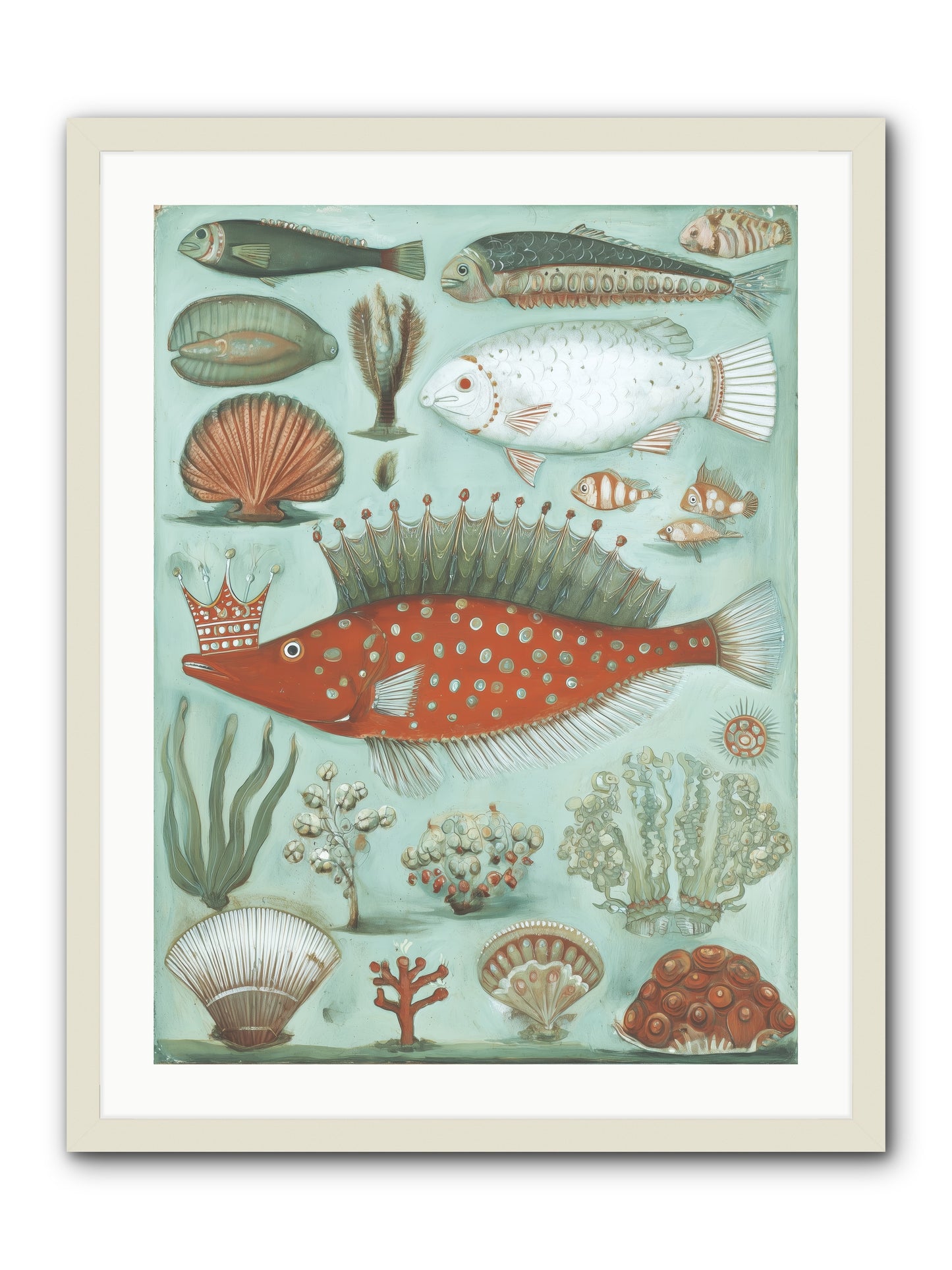 Dancing Silence -- Framed Print - White 24x32