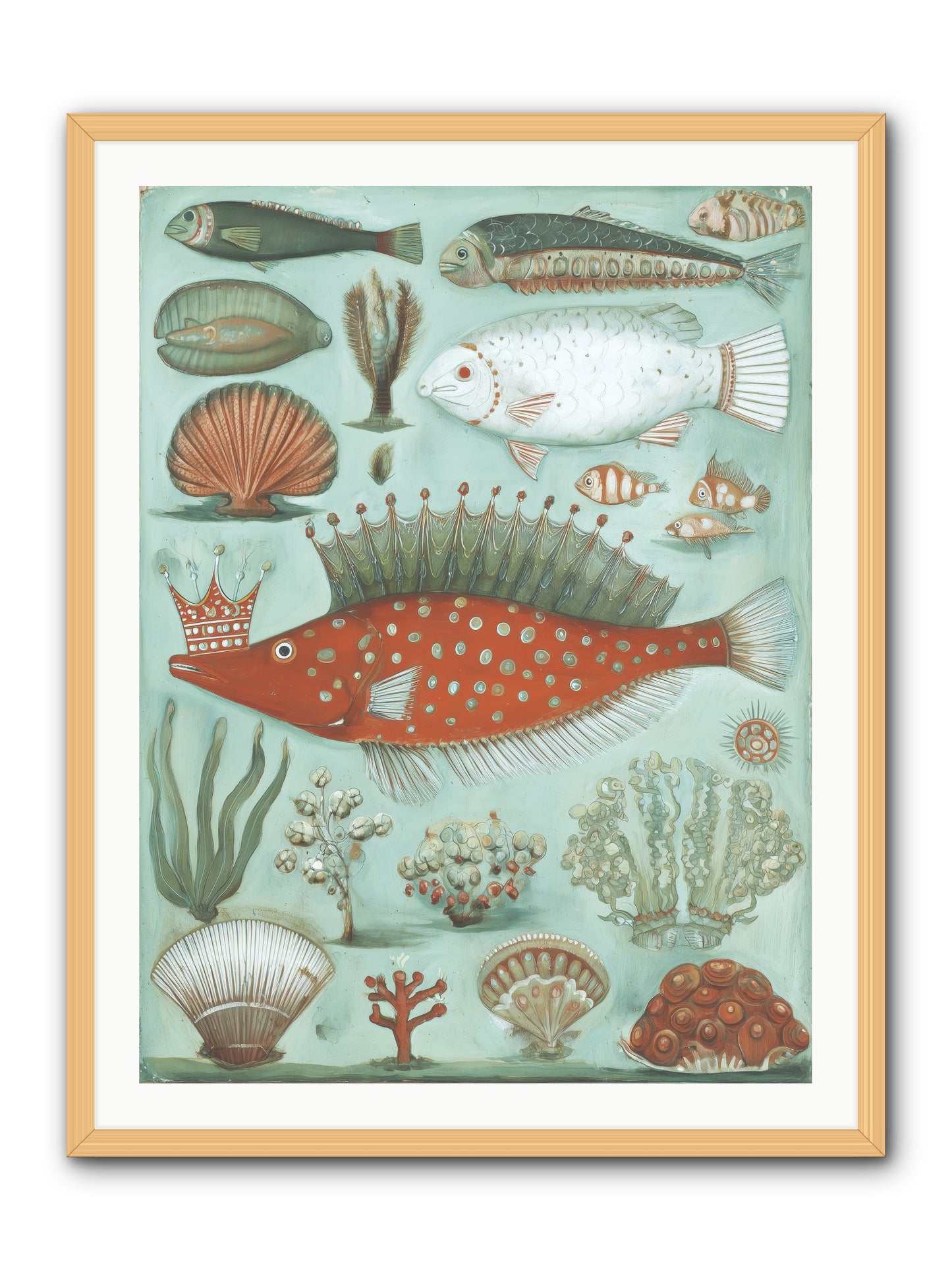 Dancing Silence -- Framed Print - Natural 30x40