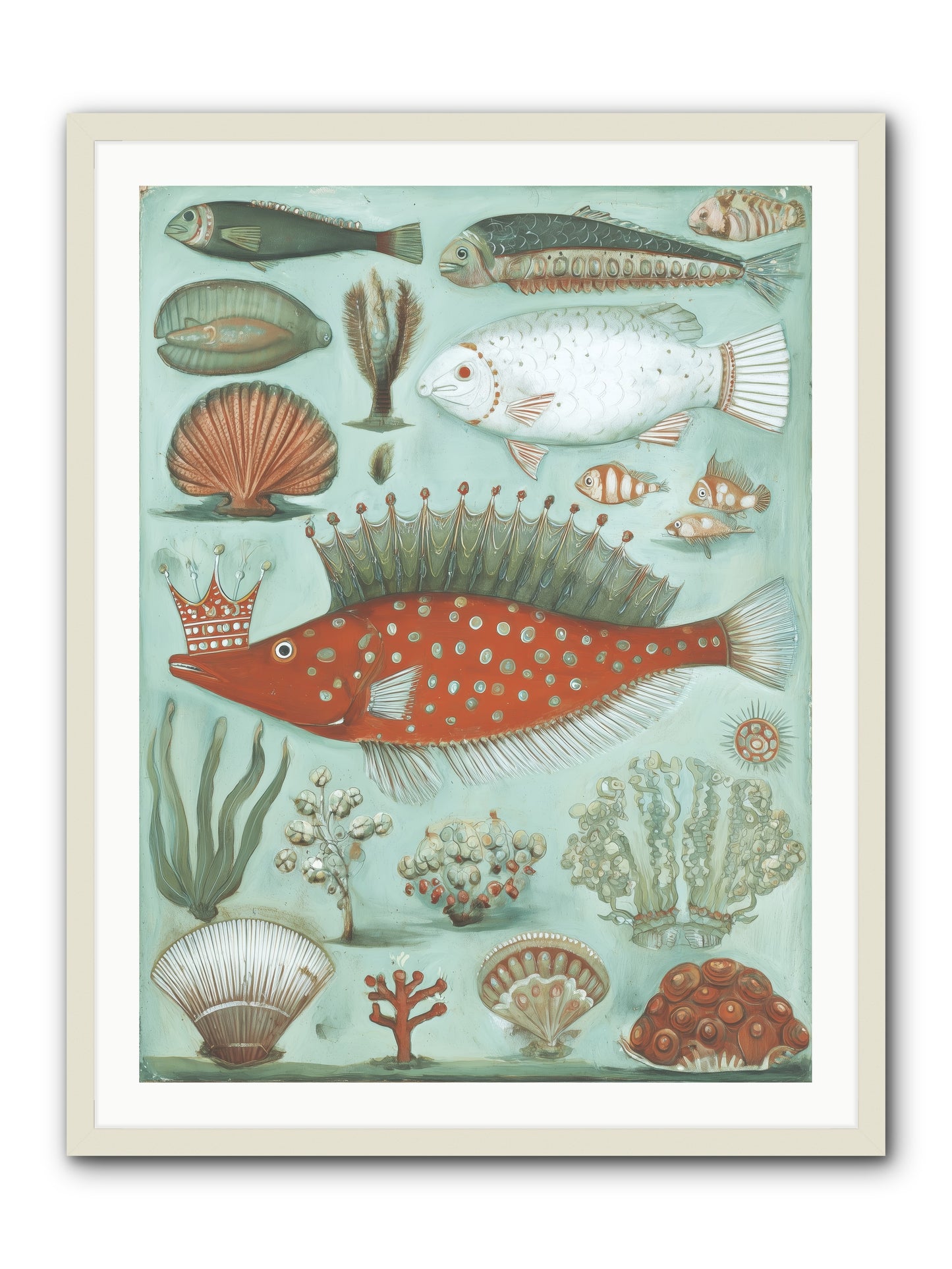 Dancing Silence -- Framed Print - White 30x40