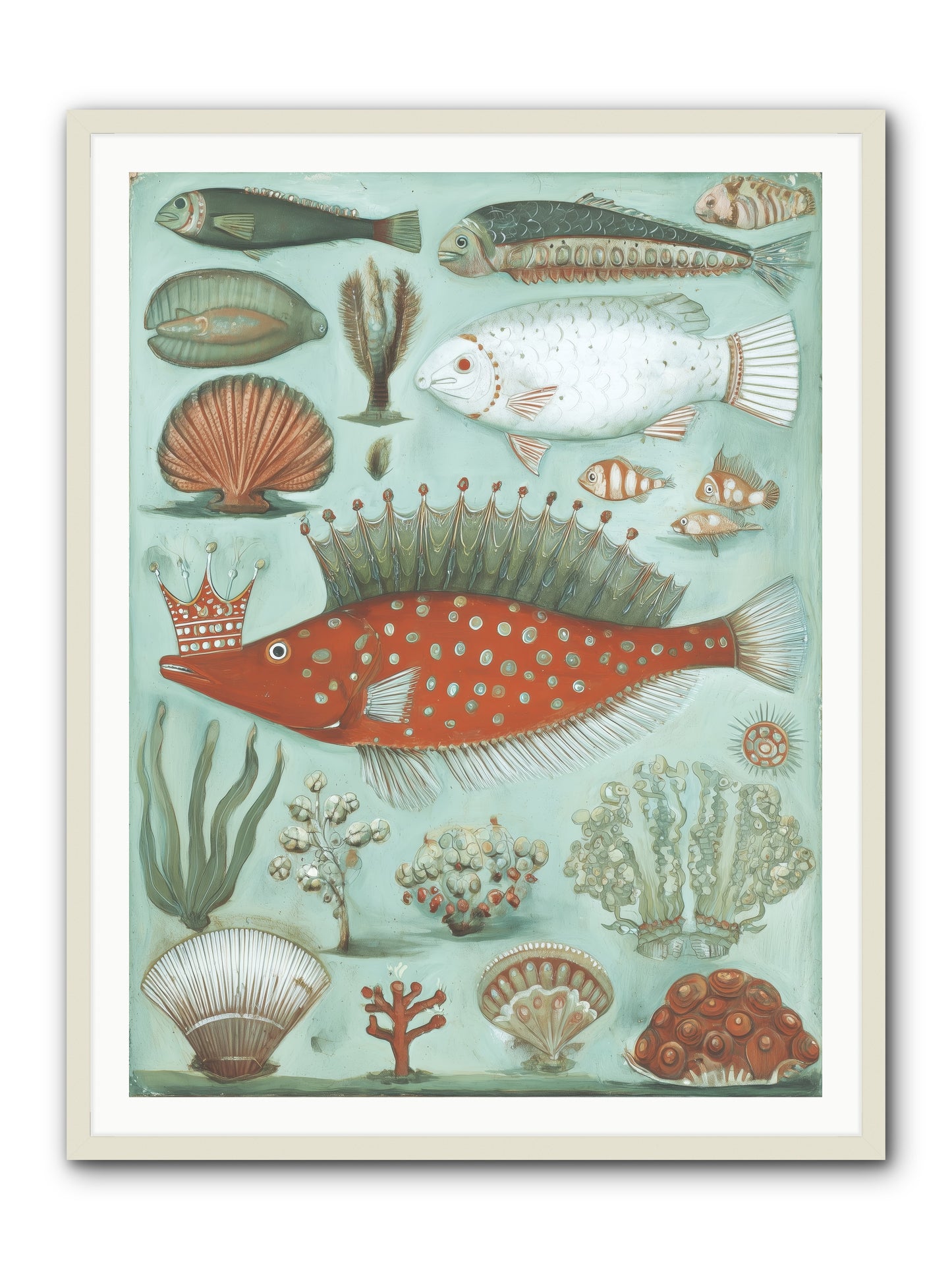Dancing Silence -- Framed Print - White 36x48