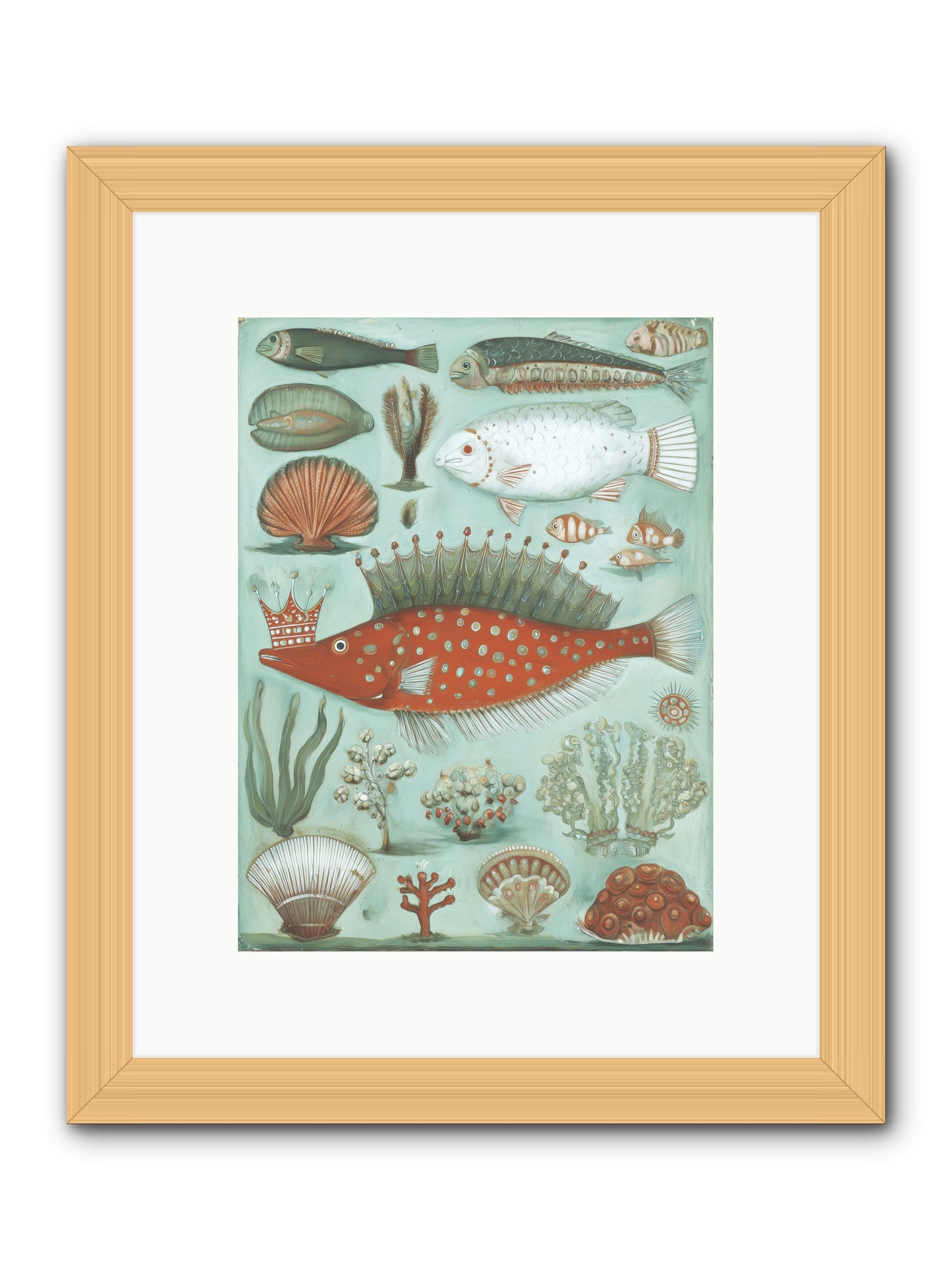 Dancing Silence -- Framed Print - Natural 9x12