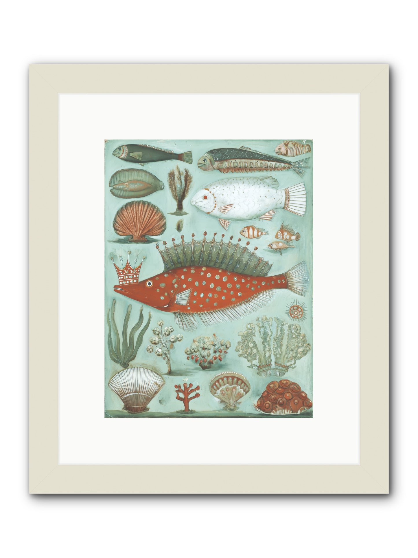 Dancing Silence -- Framed Print - White 9x12
