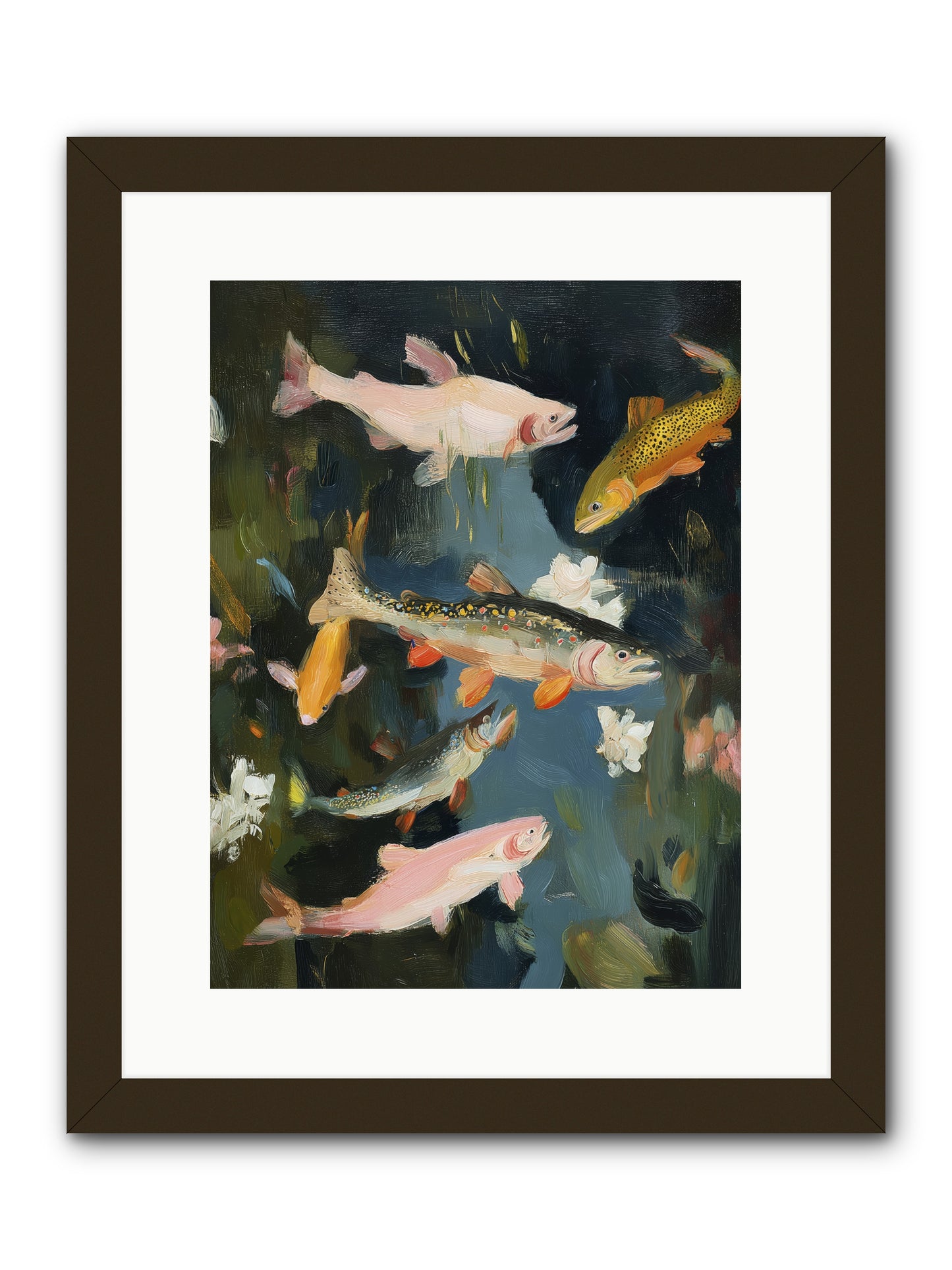Dancing Through Deep -- Framed Print - Black 12x16