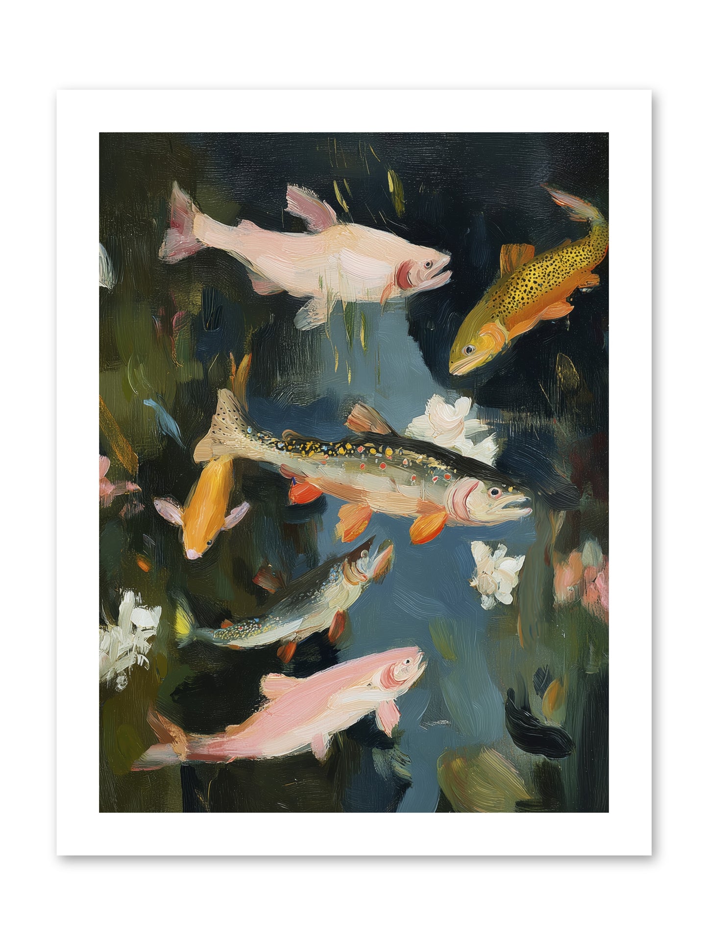 Dancing Through Deep -- Loose Canvas Print 12x16