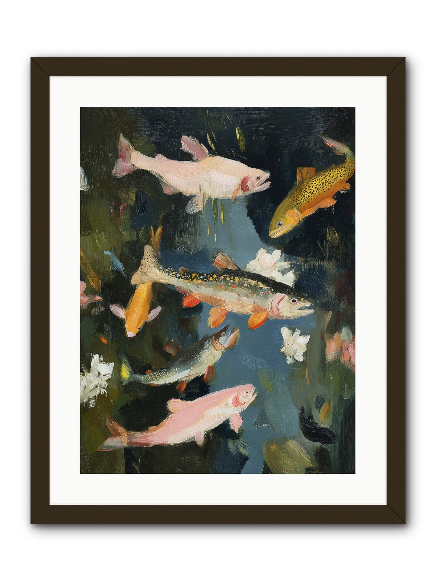 Dancing Through Deep -- Framed Print - Black 18x24