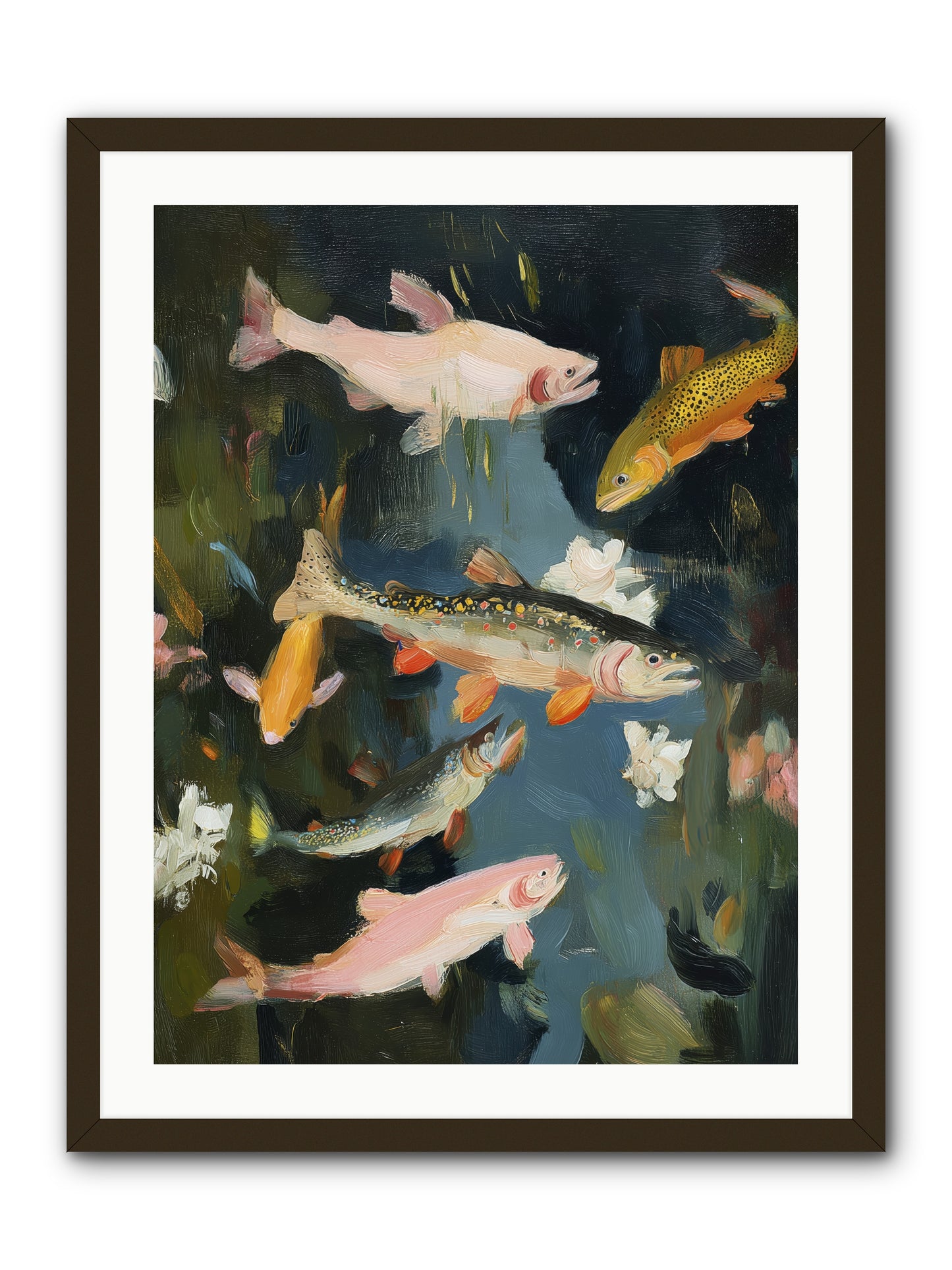 Dancing Through Deep -- Framed Print - Black 24x32