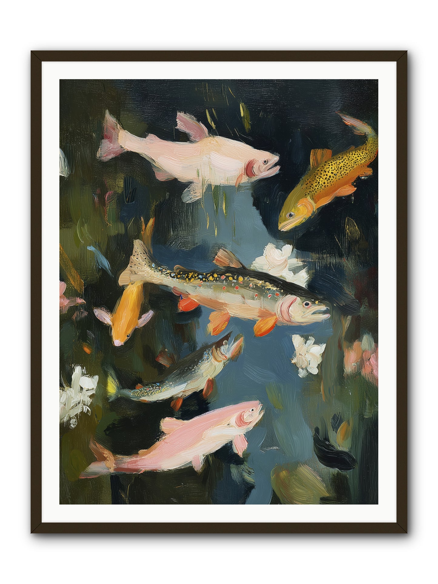 Dancing Through Deep -- Framed Print - Black 36x48