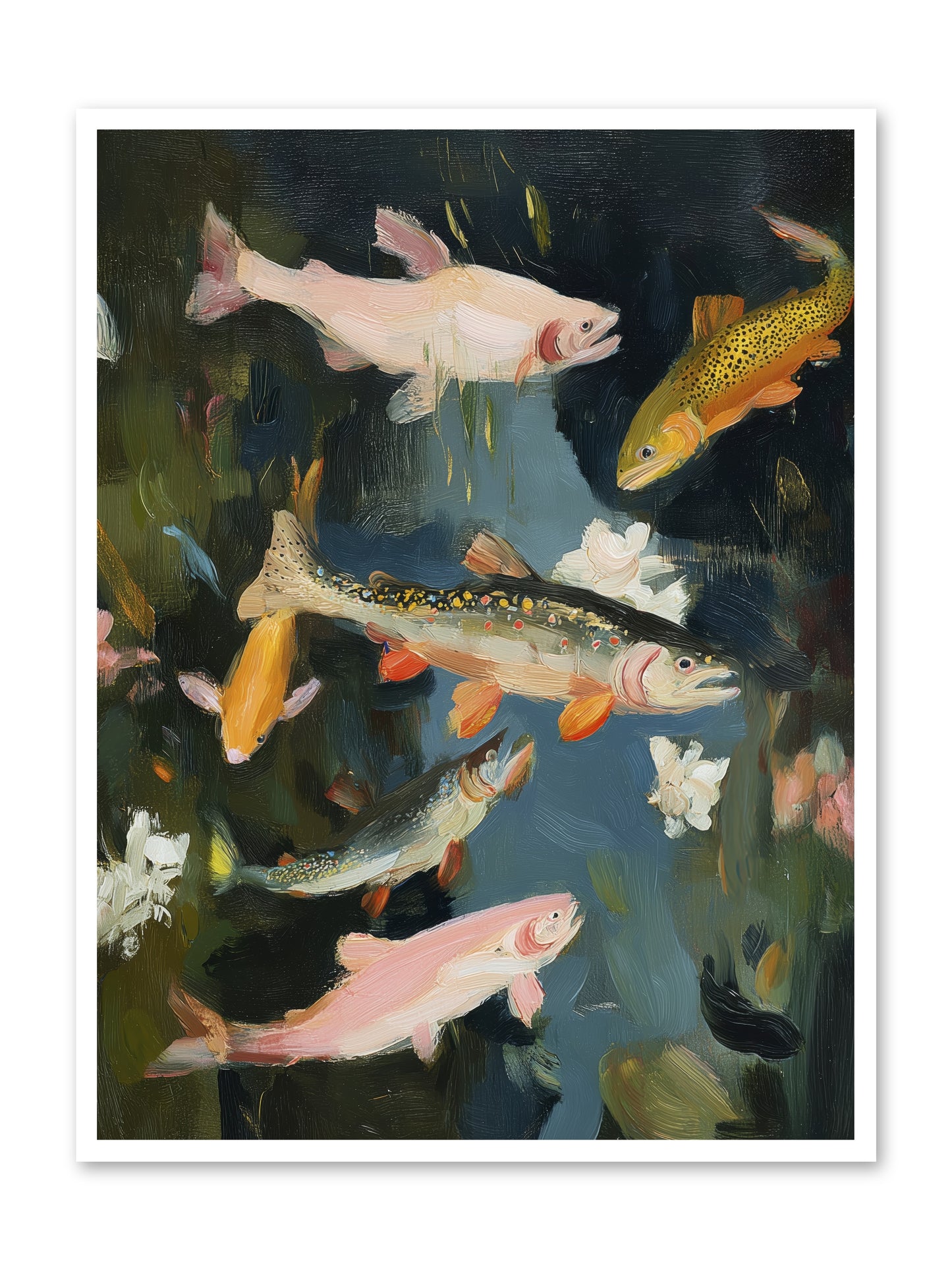 Dancing Through Deep -- Loose Canvas Print 36x48