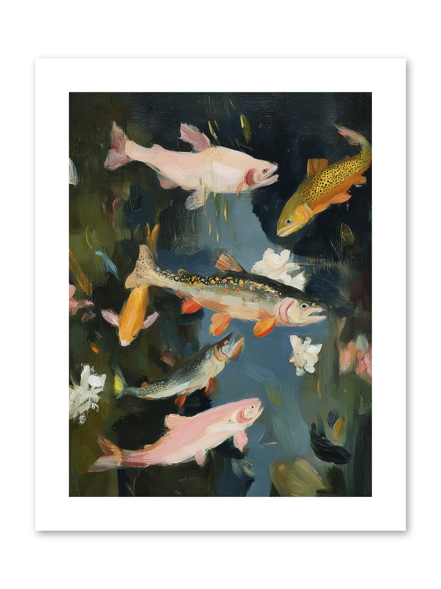 Dancing Through Deep -- Loose Canvas Print 9x12