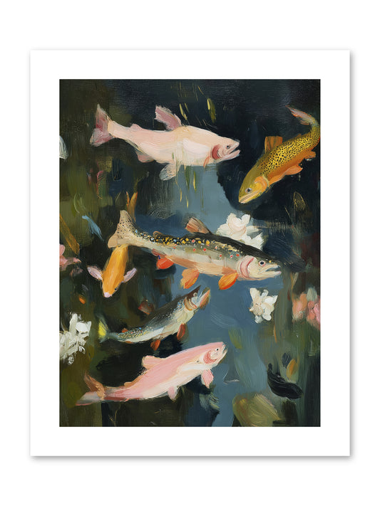 Dancing Through Deep -- Paper Print 9x12